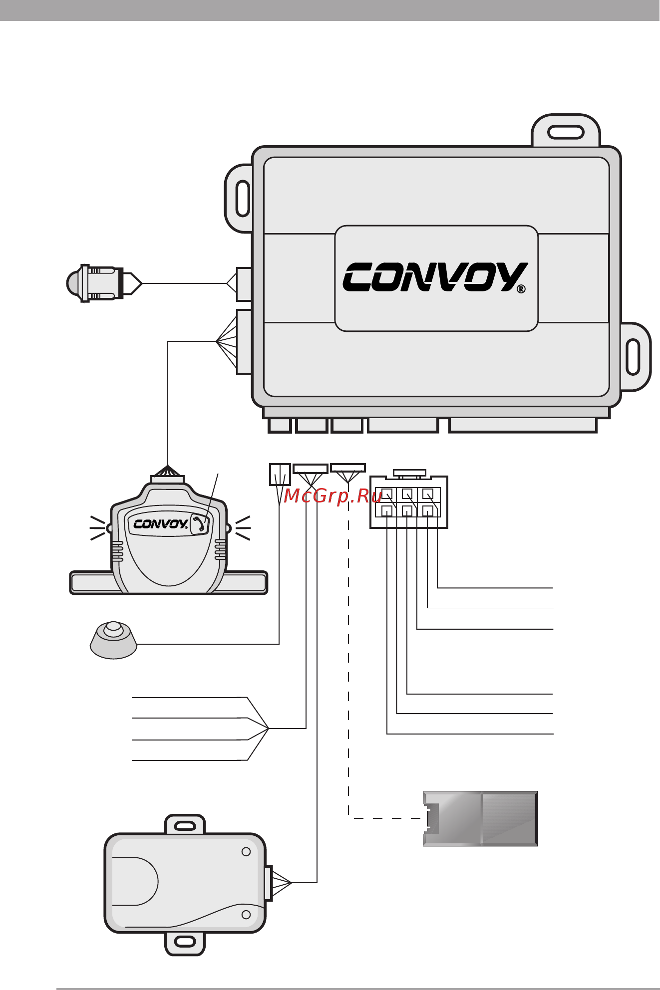 Convoy MP-180D CAN Ready [114/116] Схеми підключення системи