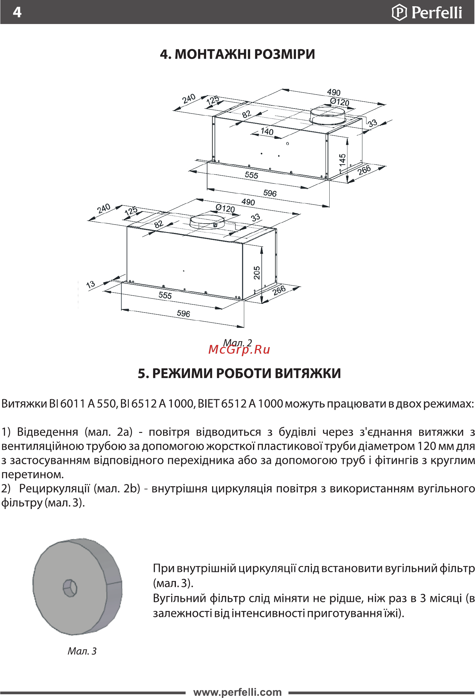 Perfelli BI 6512 A 1000 W LED [4/28] Регге1п