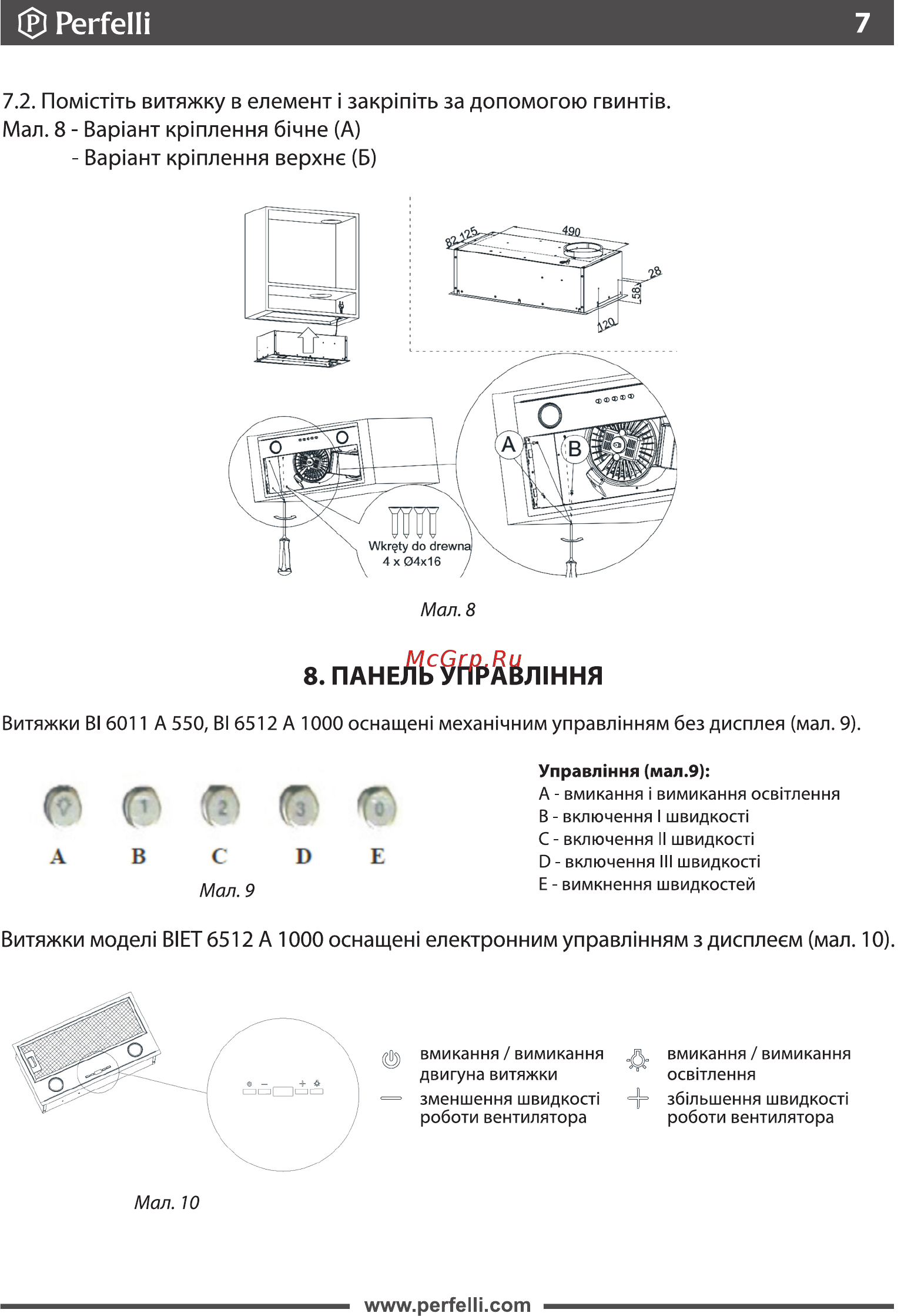 Perfelli BI 6512 A 1000 I LED [7/28] Ф perfelli