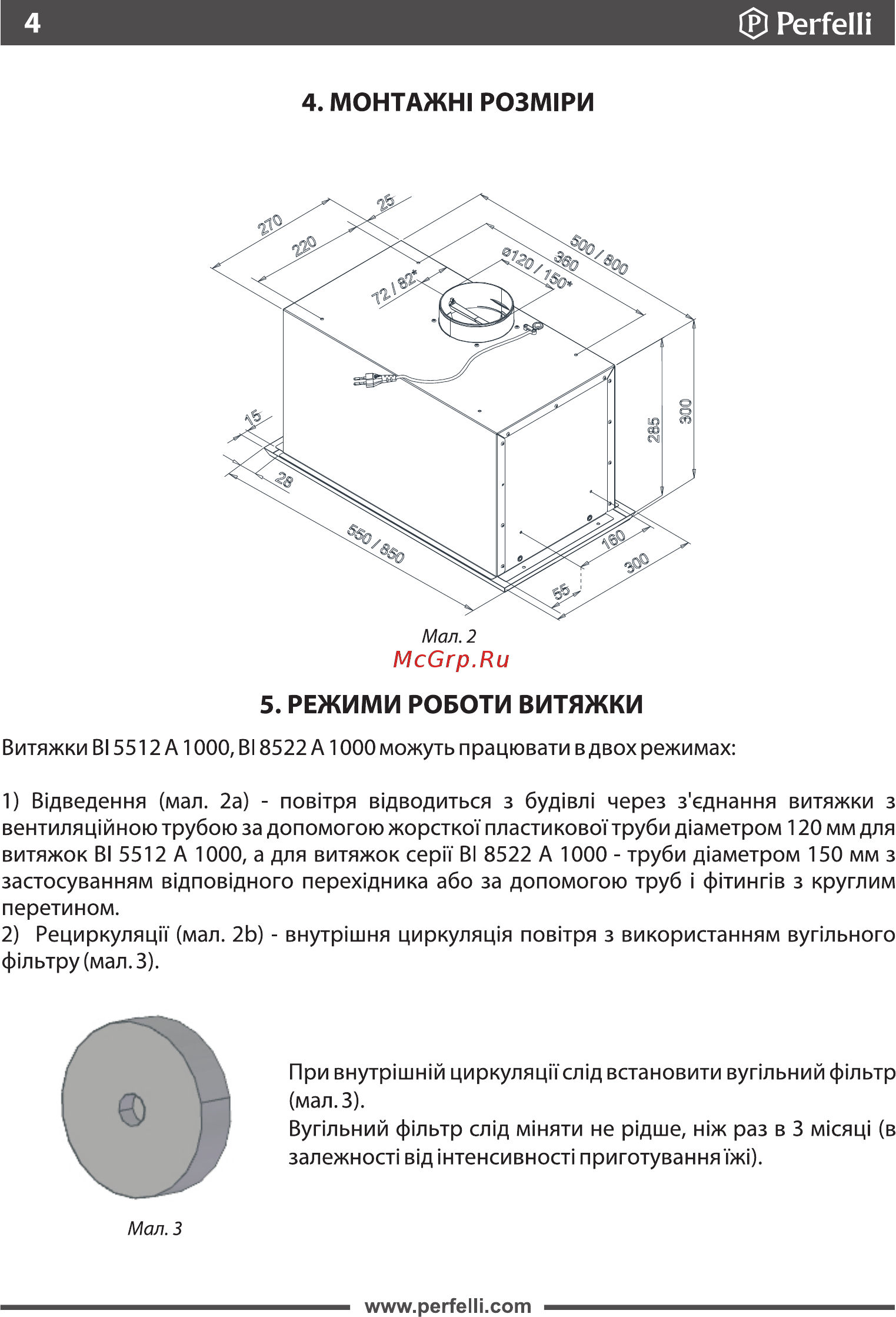 Perfelli BI 8522 A 1000 I LED [4/32] Страница 4