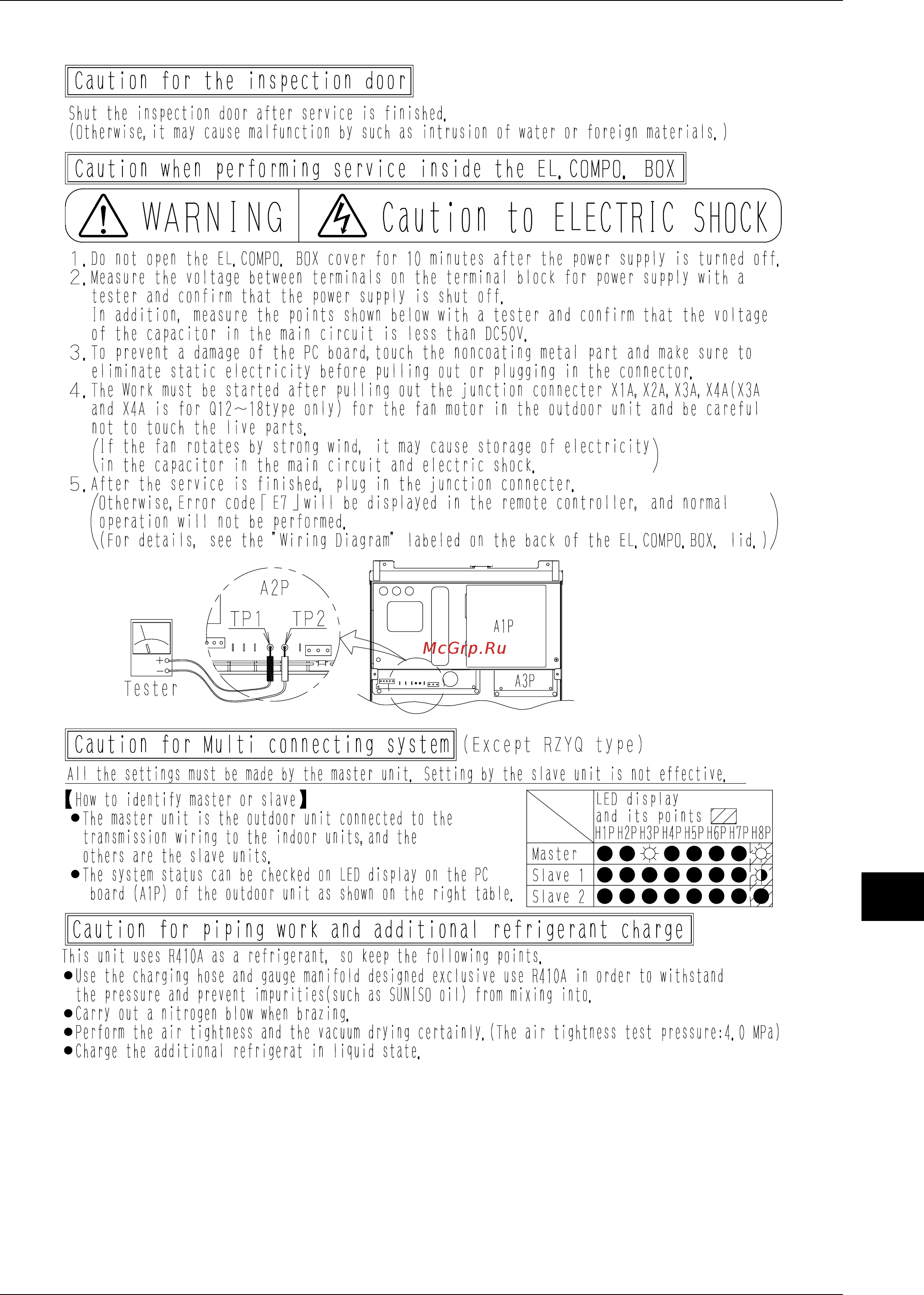 Daikin RXYQ30PY1 Технические данные онлайн [291/487] 548082