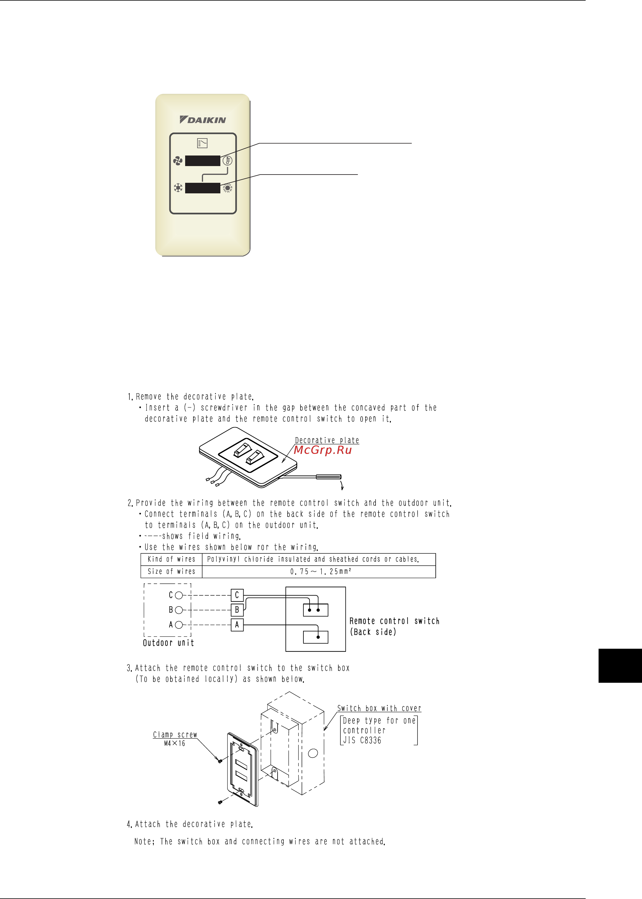Daikin RXYQ8PY1 [473/487] Cool heat selector for outdoor units