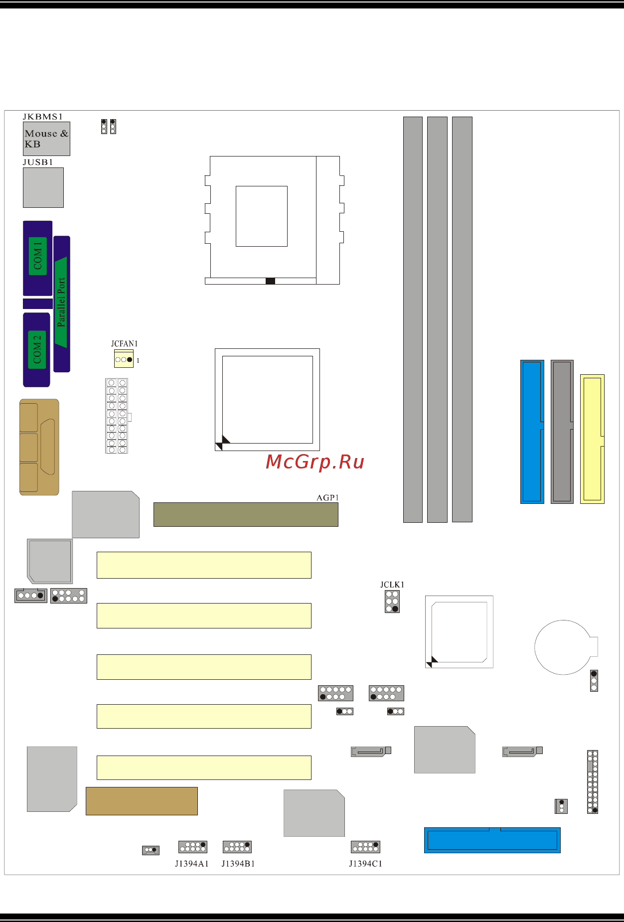Biostar M7VIK [6/69] Layout of m7vik