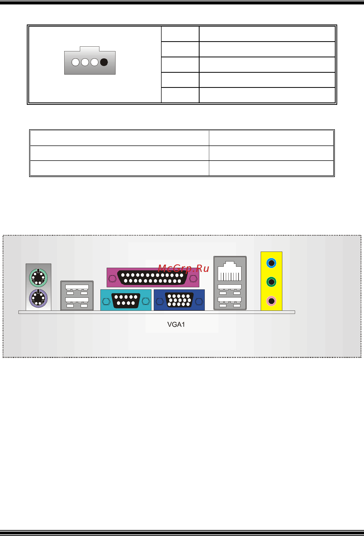 Biostar M7SUA [13/36] Back panel connectors