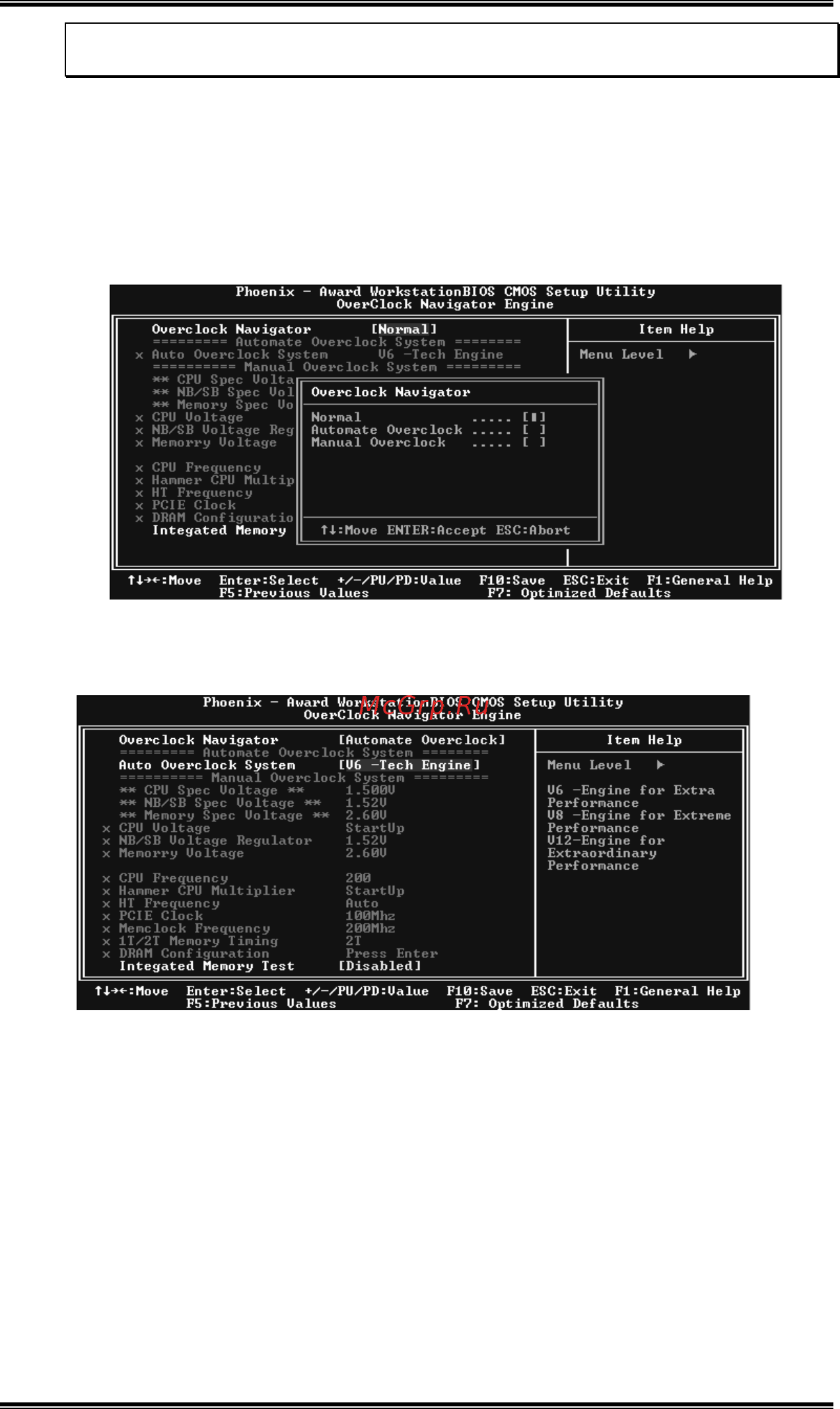 Biostar TForce4 U [28/100] Automatic overclock system a o s