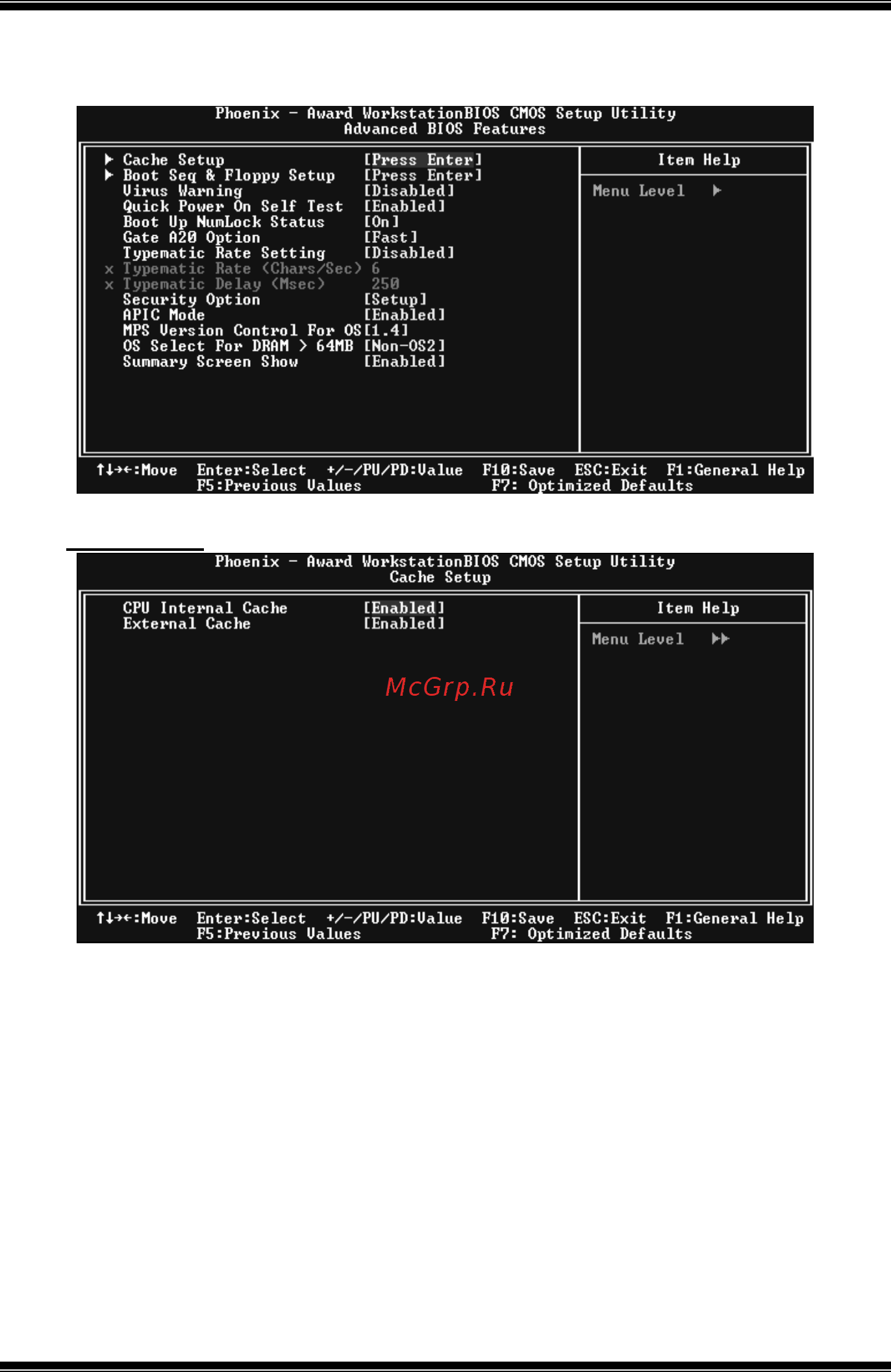 Biostar TForce4 U [75/100] Advanced bios features