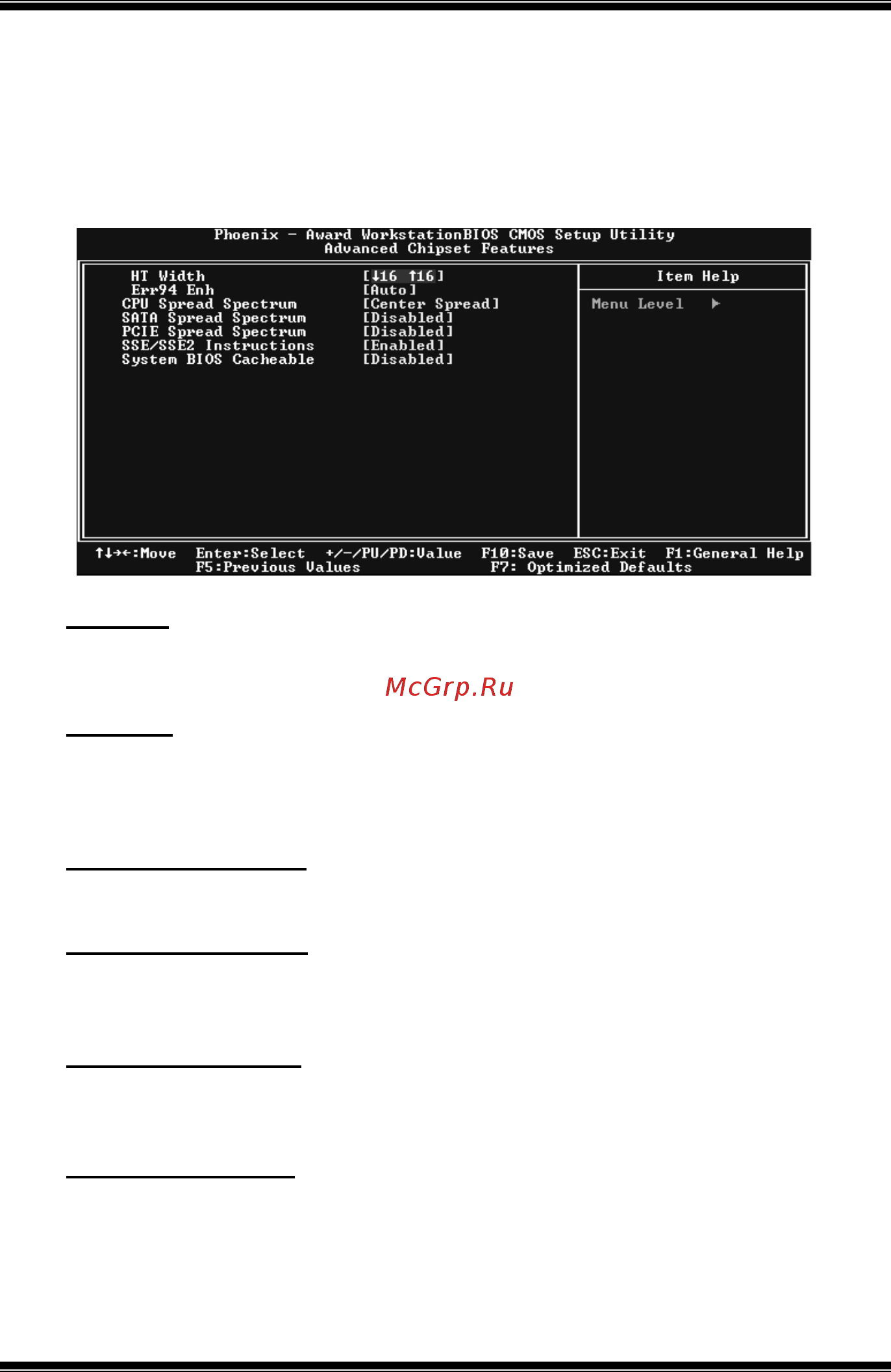 Biostar TForce4 U [79/100] Advanced chipset features