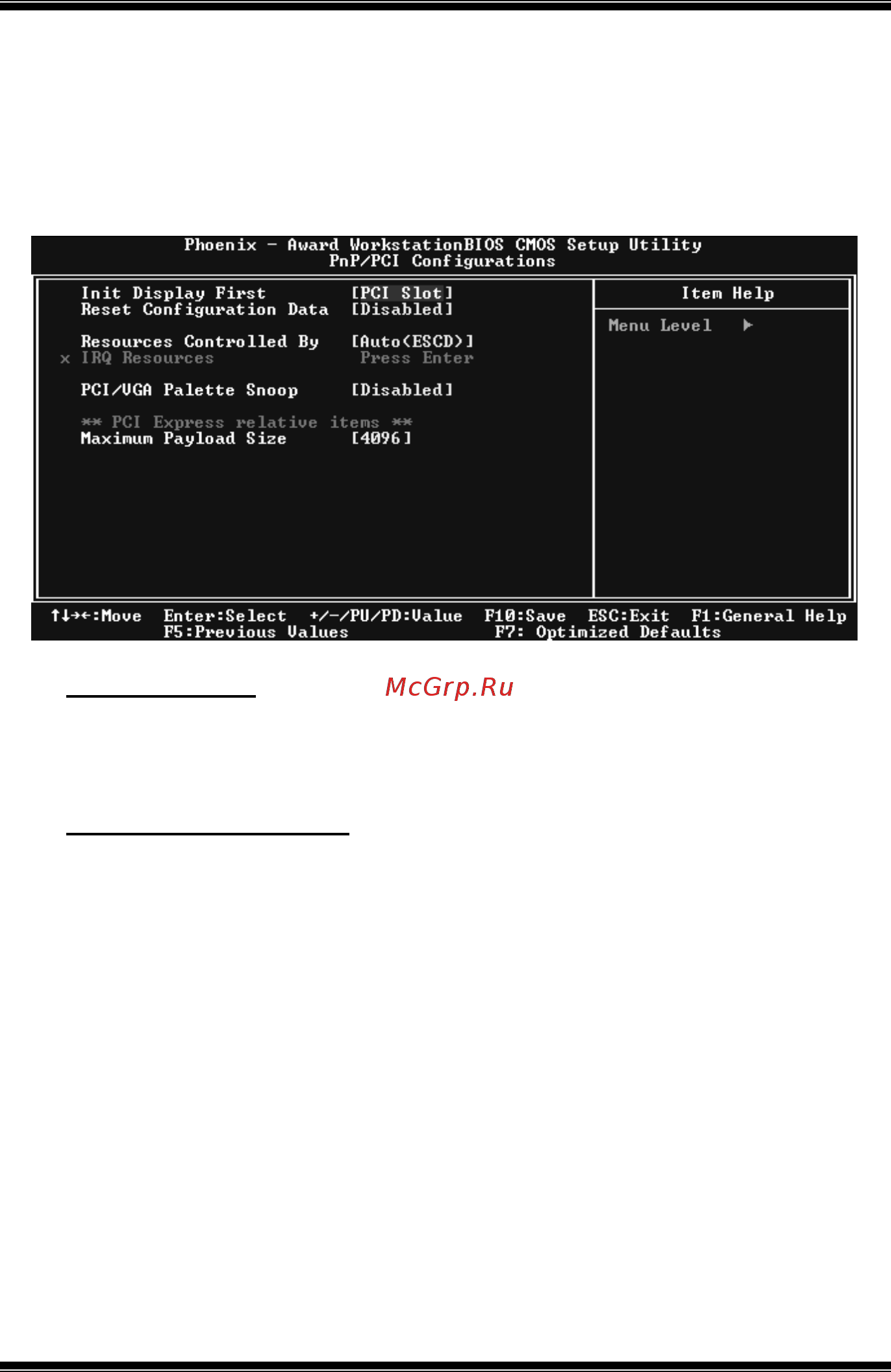 Biostar TForce4 U [89/100] Pnp pci configurations