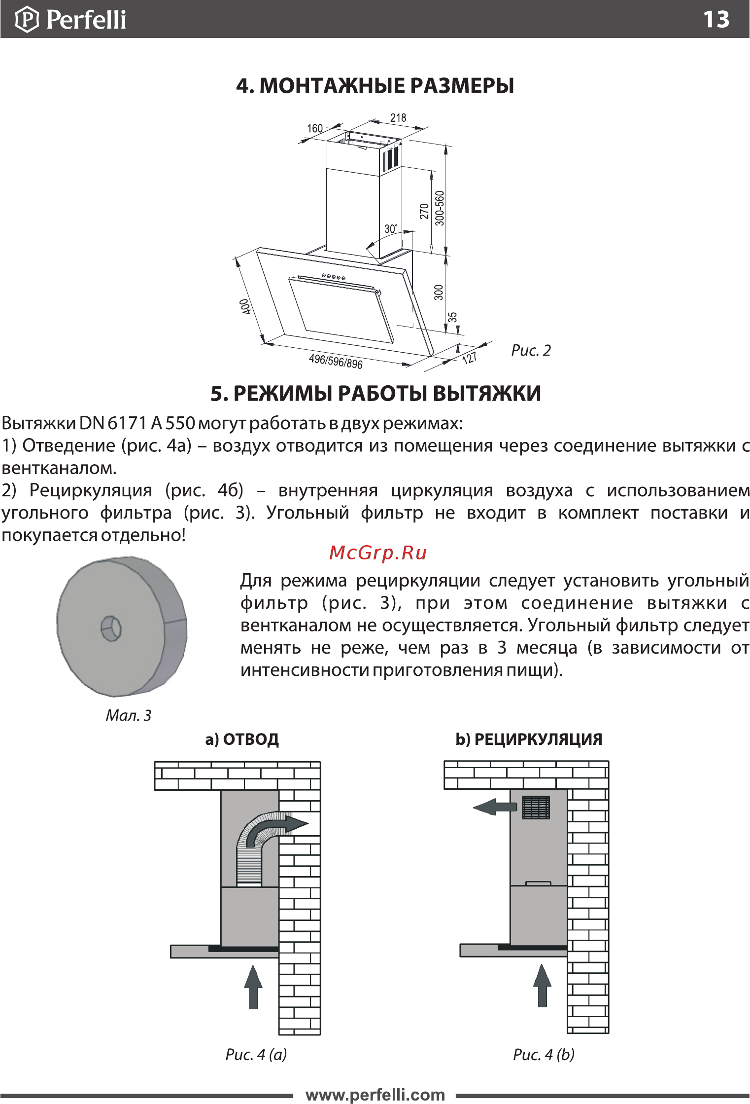 Perfelli DN 6171 A 550 W [13/19] Страница 13