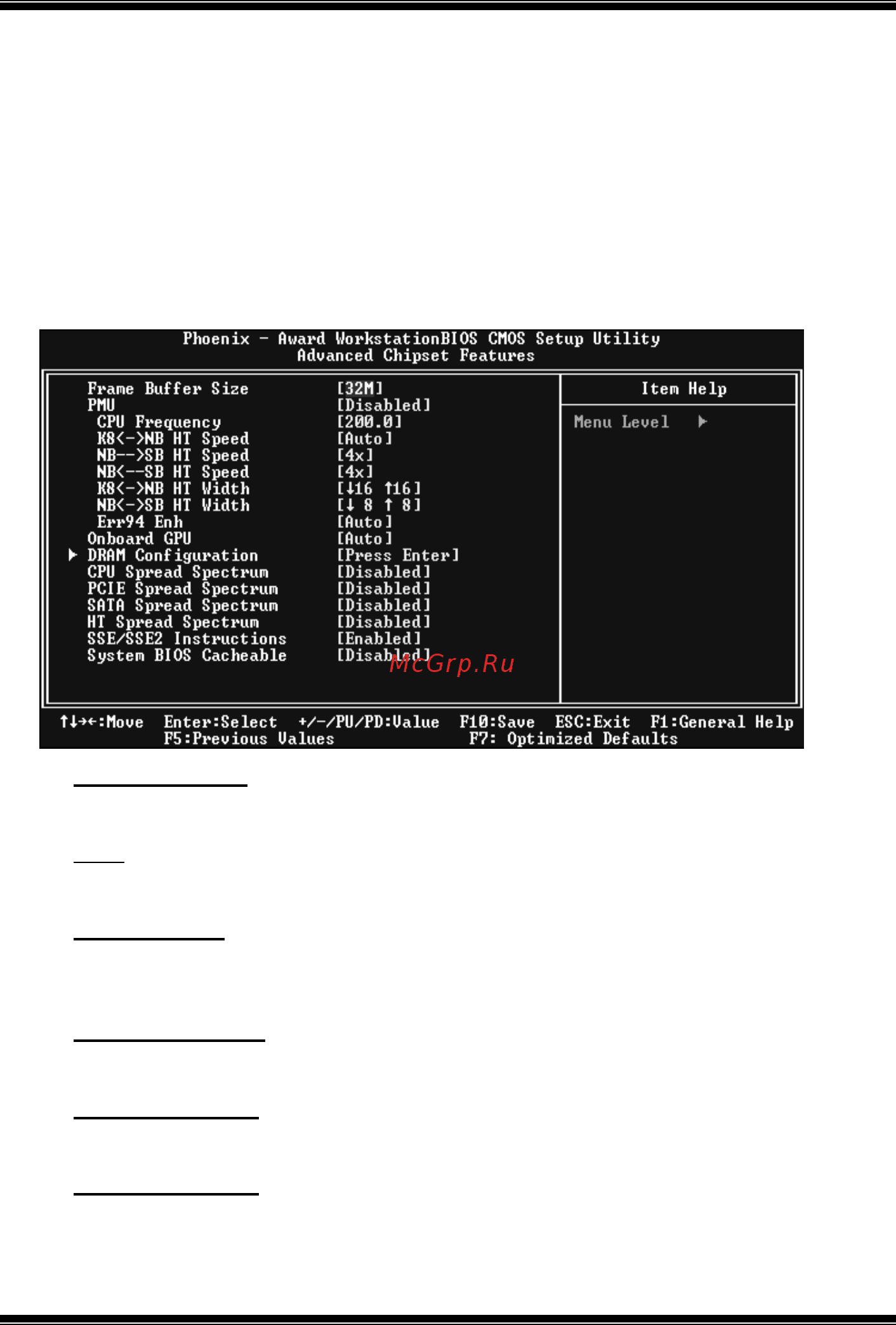 Biostar GeForce 6100-M9 Версия 1.x [45/62] Advanced chipset features