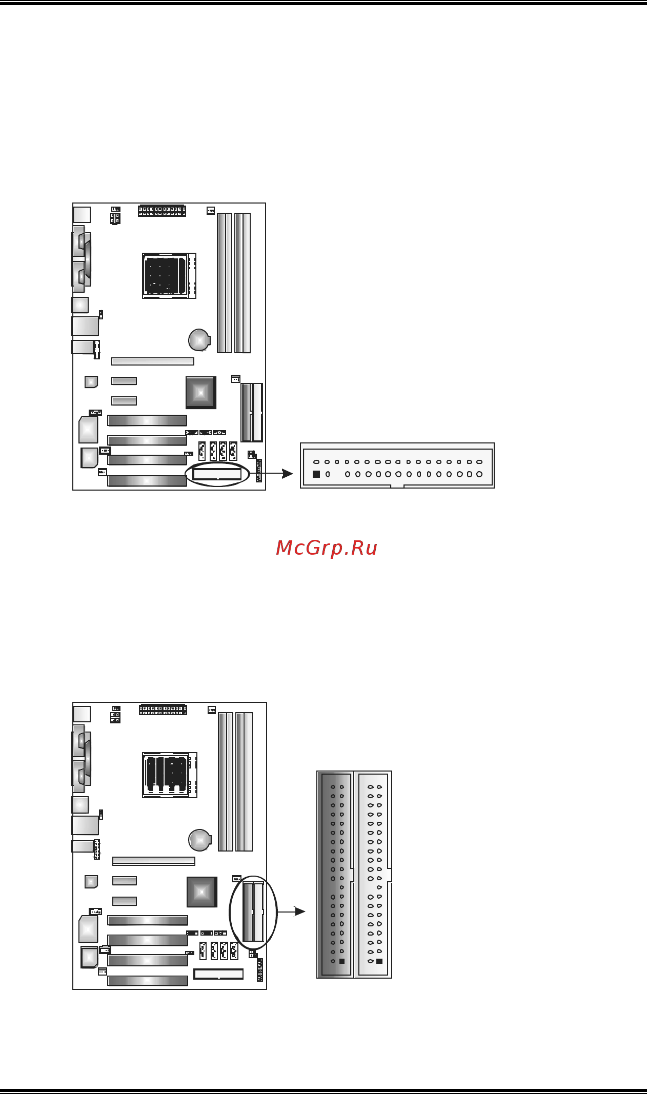 Biostar TForce4 U SE [10/108] A card and i o slots