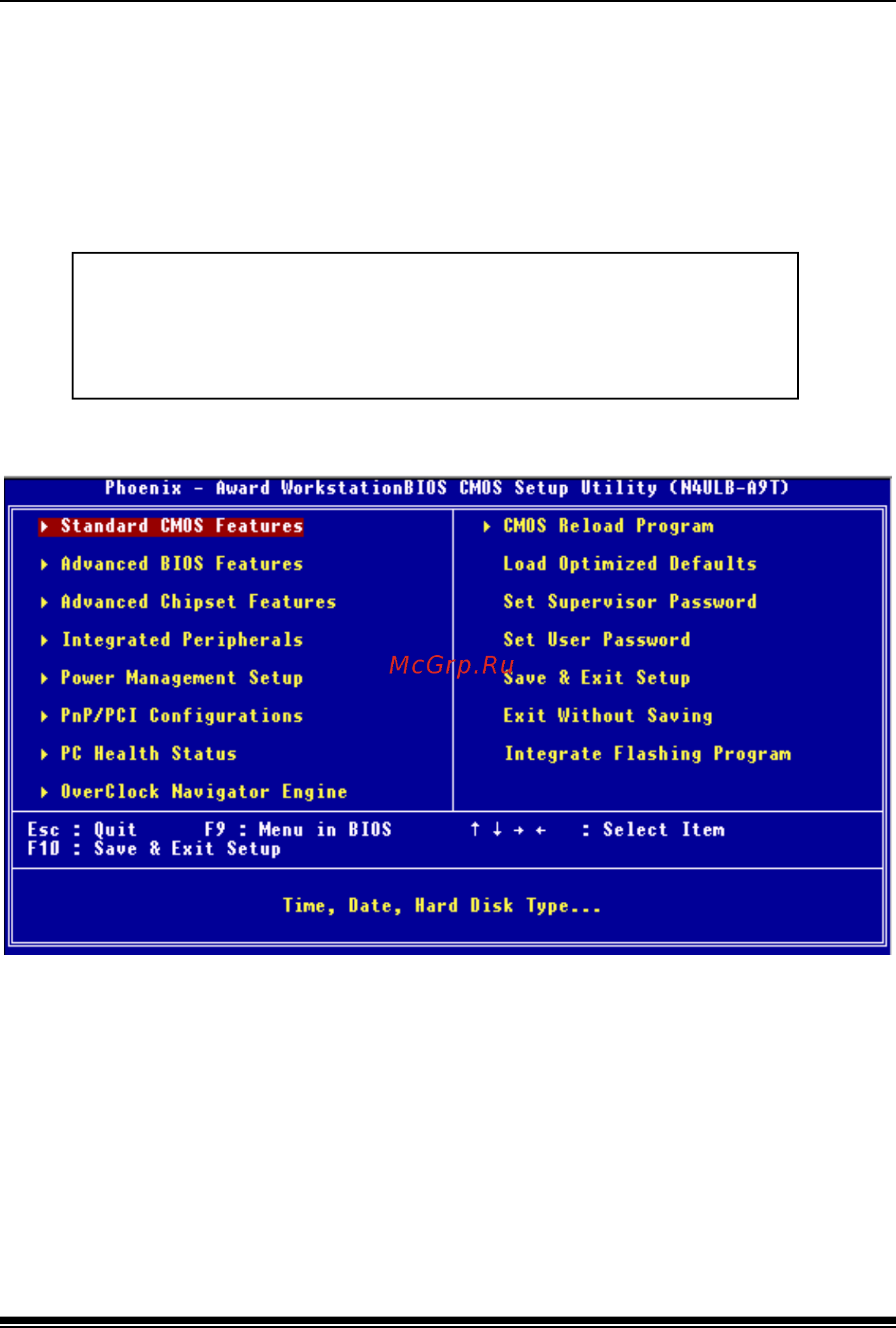 Biostar TForce4 U SE [70/108] Main menu