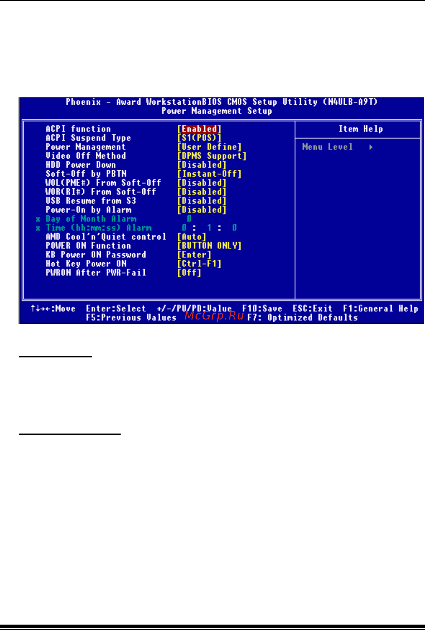 Biostar TForce4 U SE [89/108] Power management setup