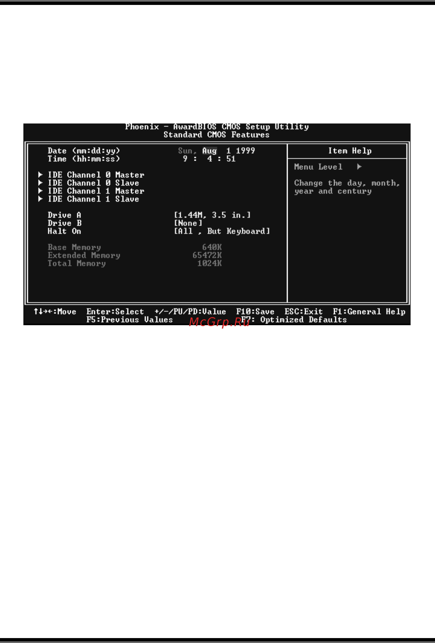 Biostar GeForce 6100-M7 [36/61] Standard cmos features