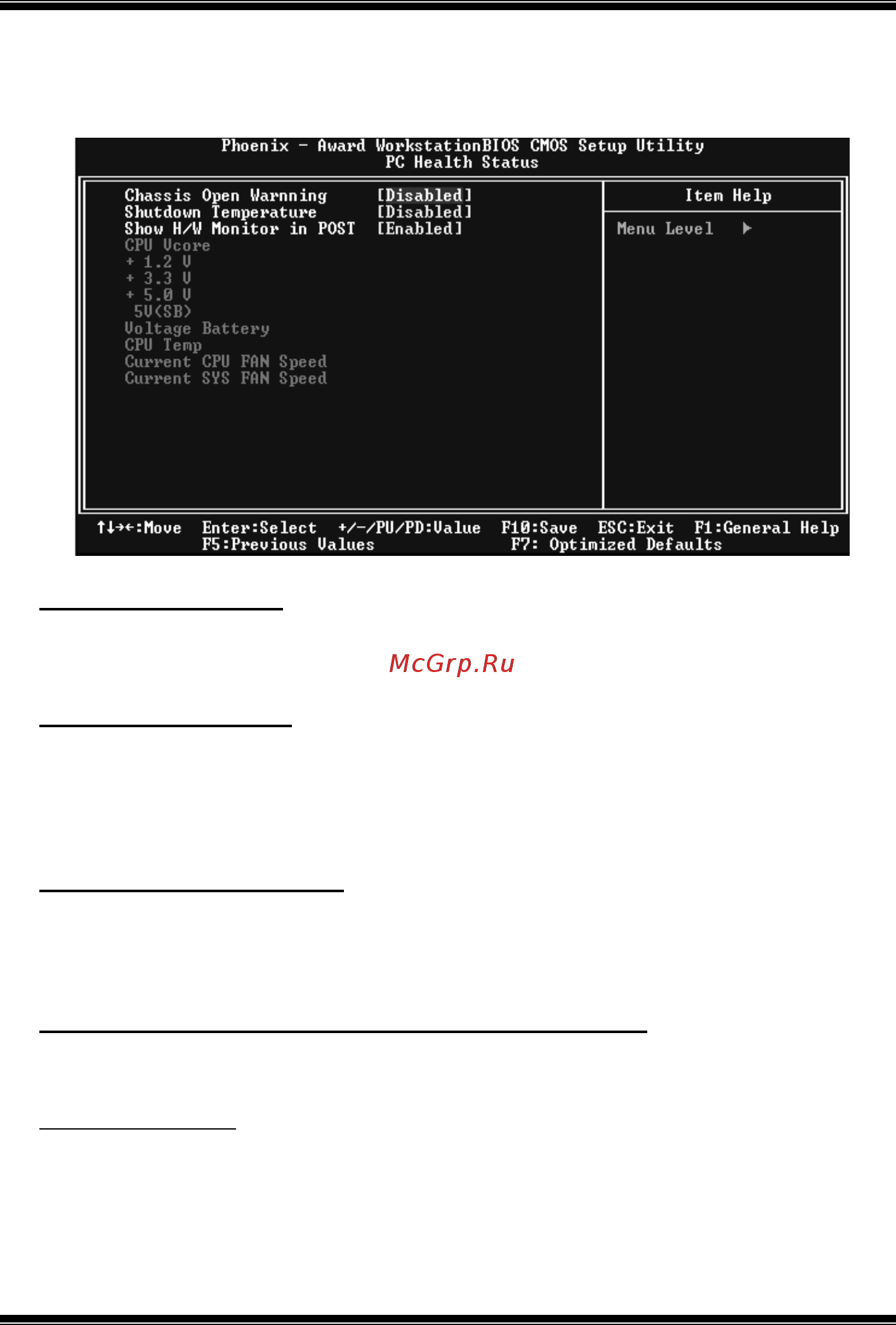Biostar GeForce 6100-M7 [59/61] Pc health status