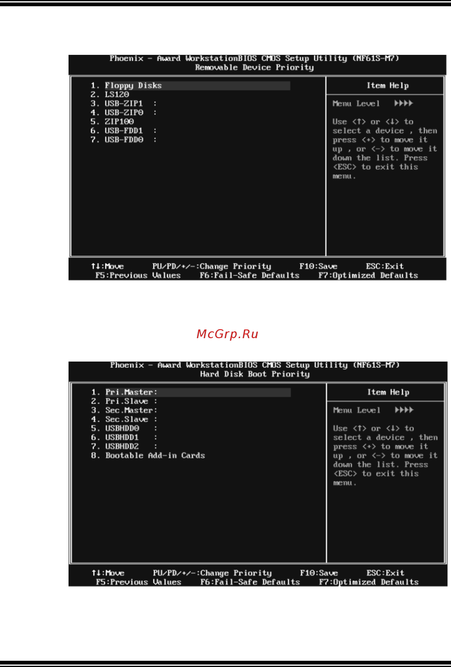 Biostar NF61S Micro 754 Версия 6.x [11/33] Nf61s micro 754 bios setup