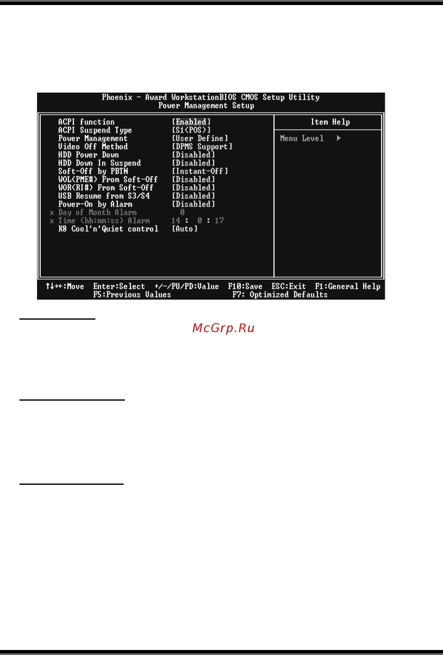 Biostar TForce 6100 [83/96] Power management setup