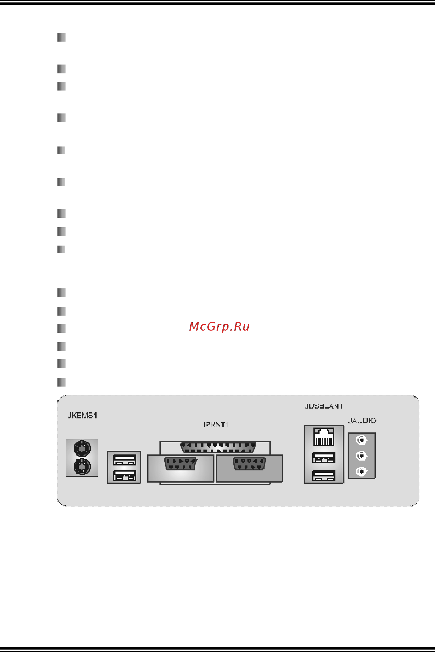 Biostar NF325-A7 V1.0/1.1 [5/66] Front side on board peripherals