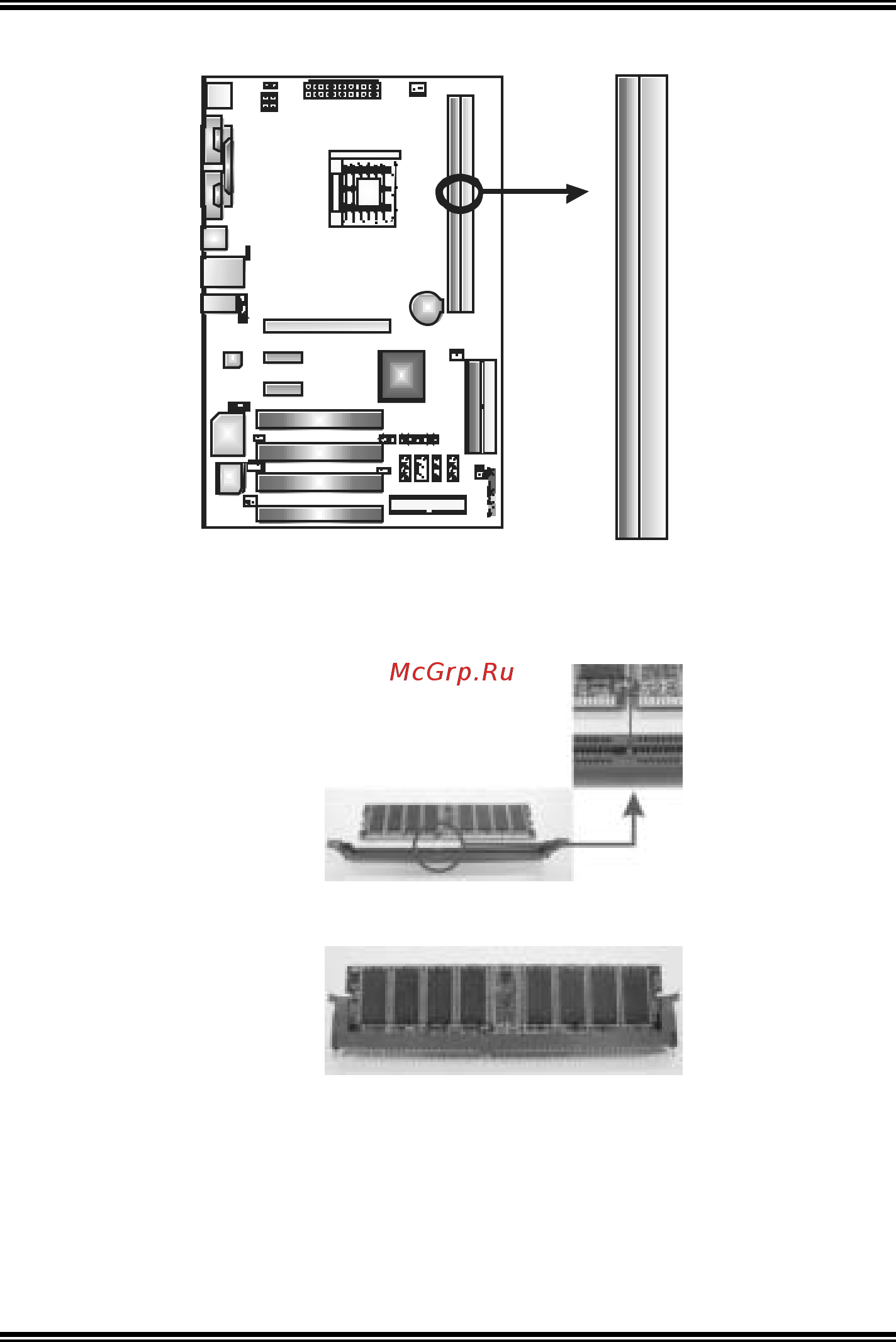 Biostar NF500 754 [11/65] Ddr m odule installation