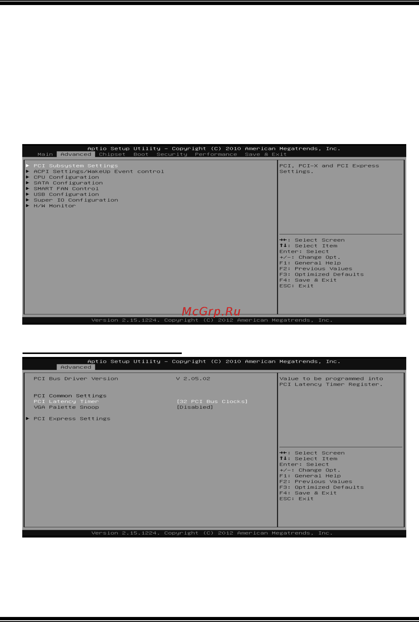 Biostar A68I-350 DELUXE Версия 6.x [5/30] Advanced menu