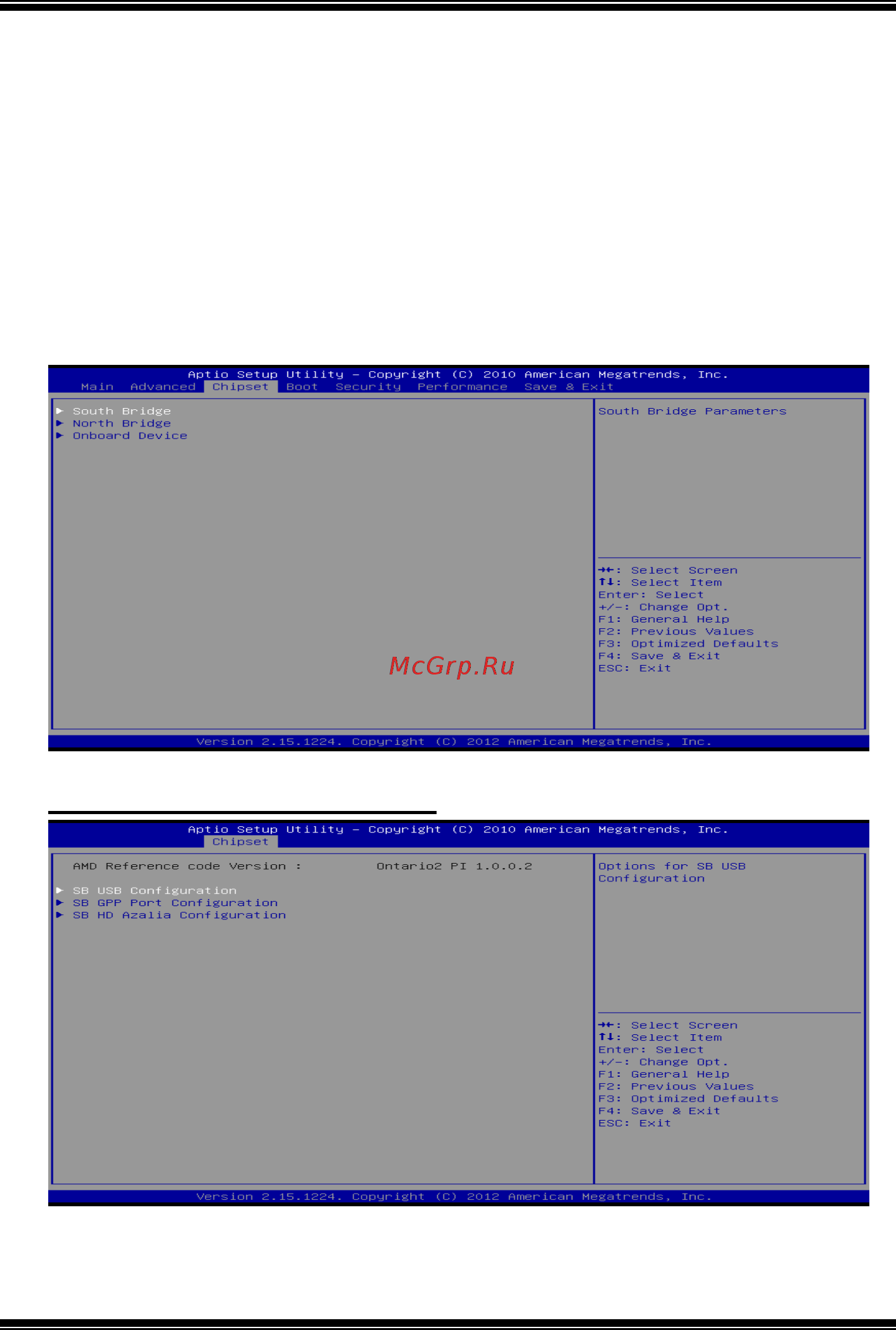 Biostar A68I-E350 DELUXE Версия 6.x [16/30] Chipset menu