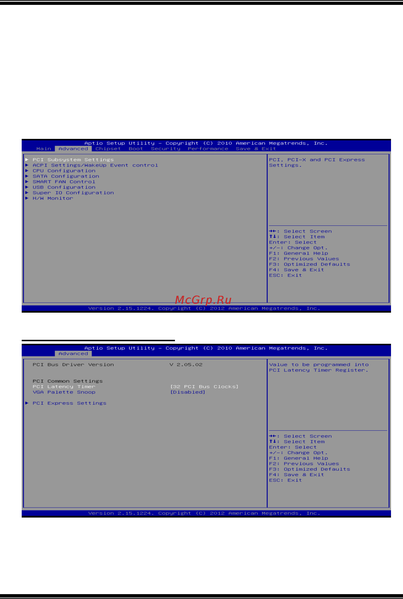 Biostar A68I-E350 DELUXE Версия 6.x [5/30] Advanced menu