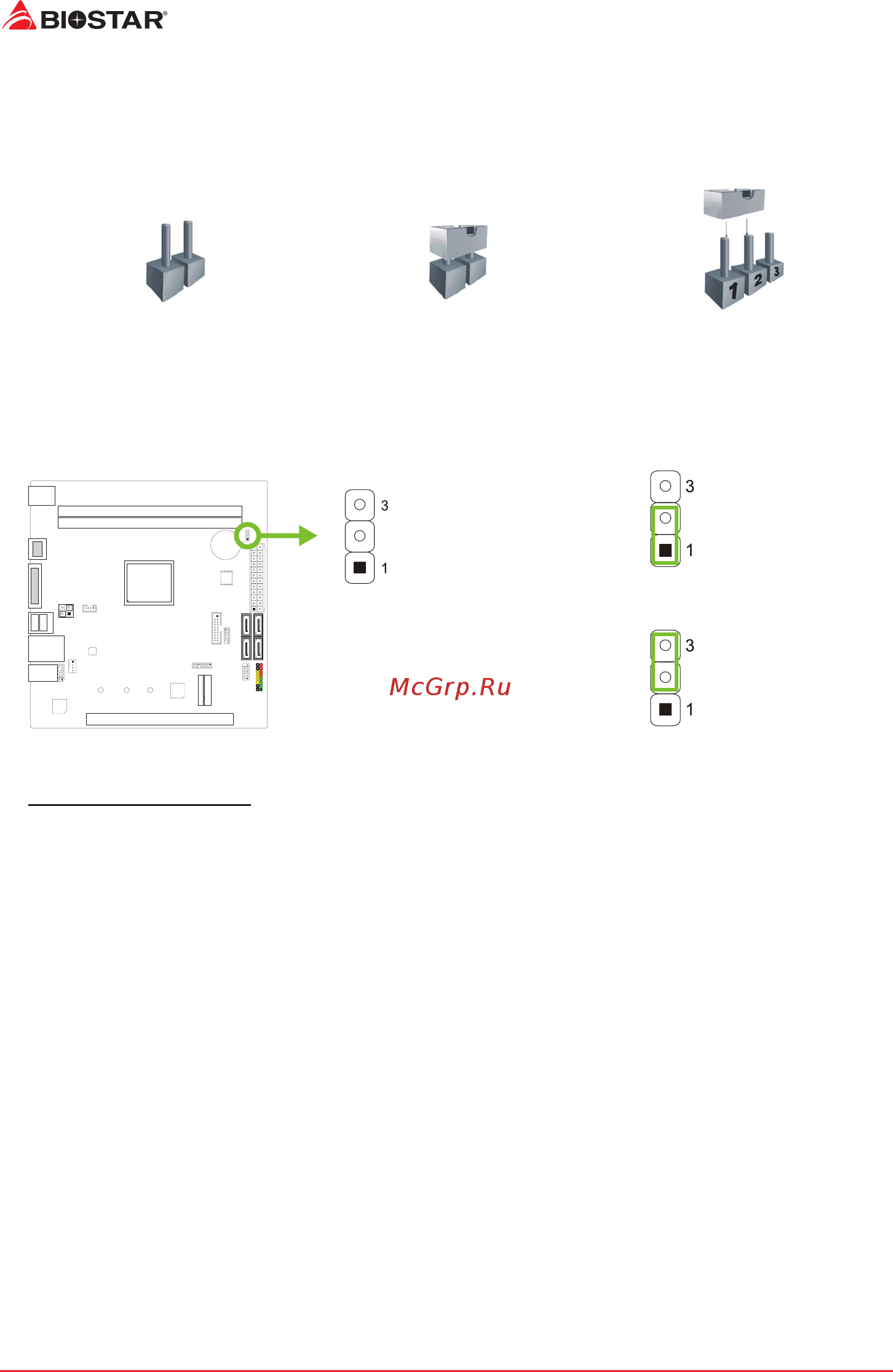 Biostar FX9830M Версия 6.0 [10/51] Jumper switch setting