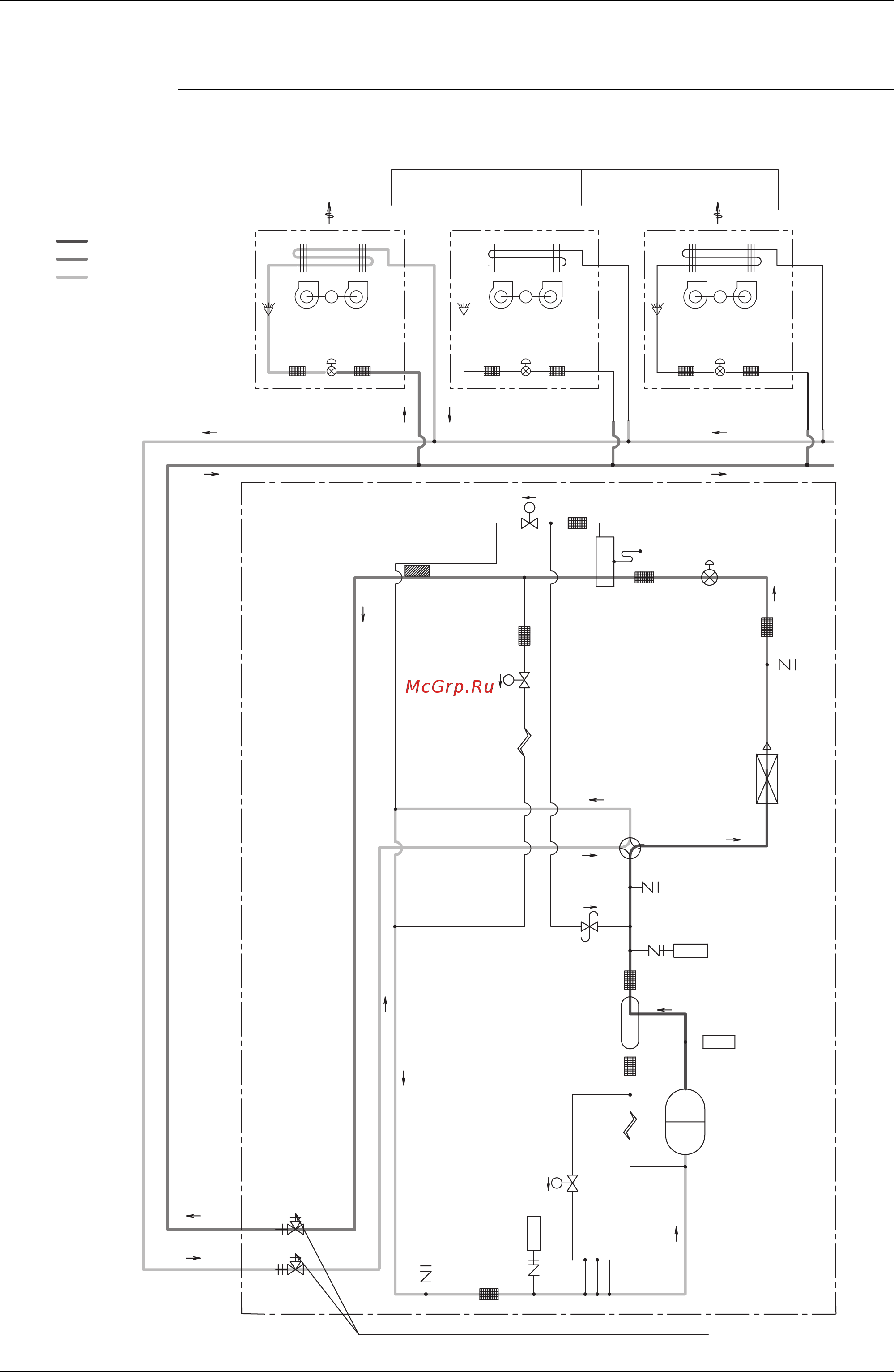 Daikin RXYQ5MAY1 [71/352] Refrigerant flow for each operation mode