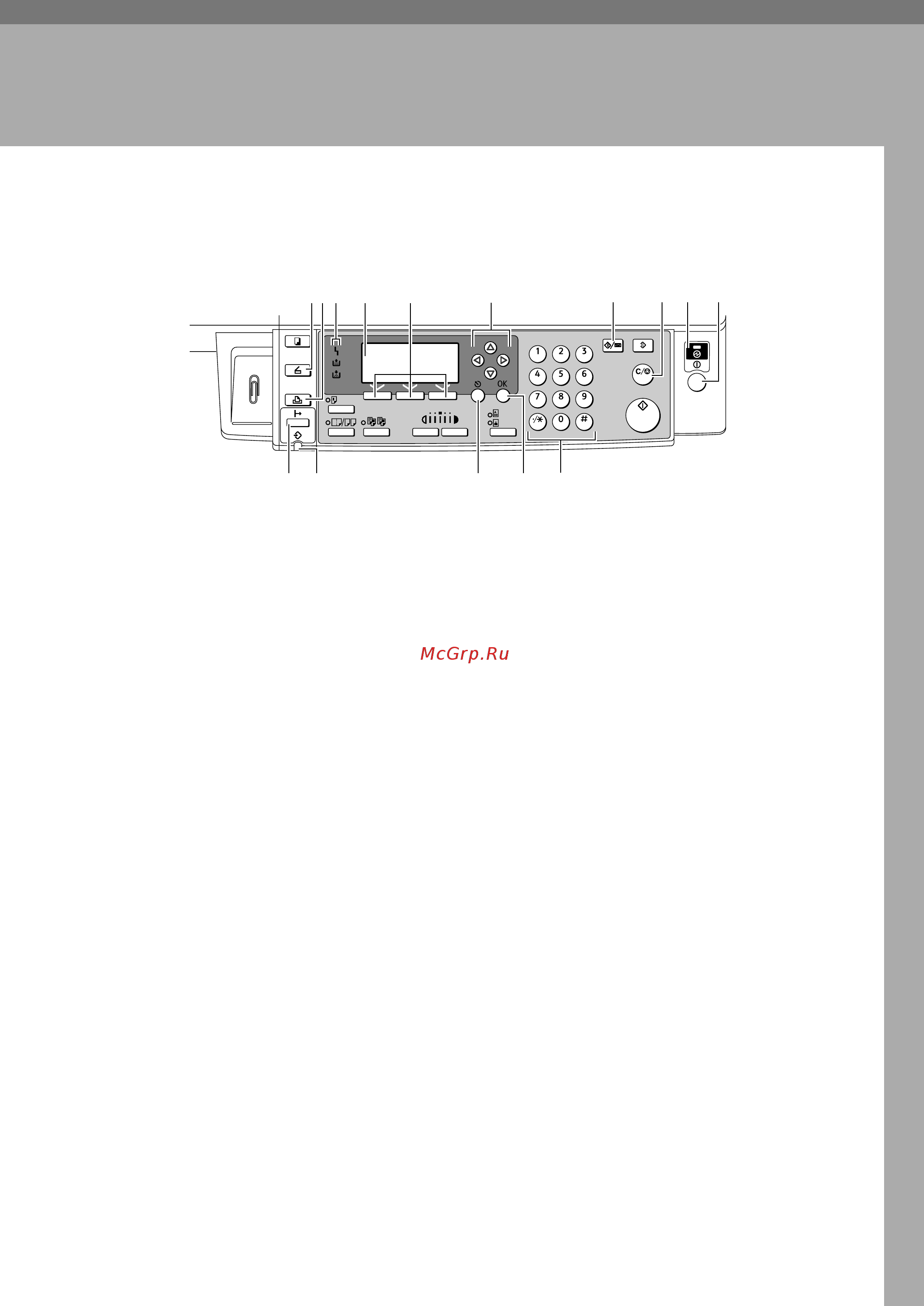 Ricoh Aficio MP 1600L [9/72] Дисплей