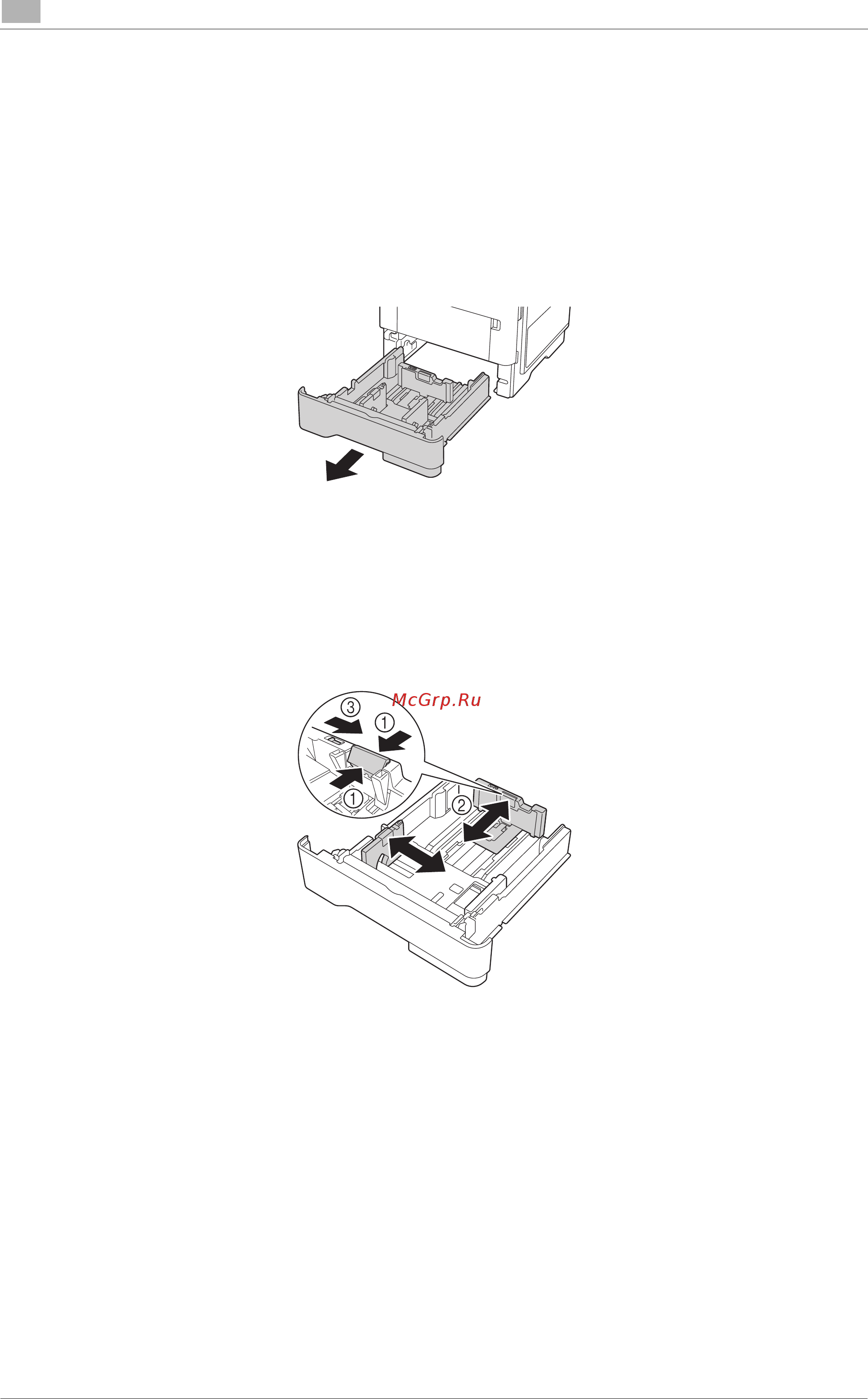 Konica Minolta bizhub 4752 [72/112] Загрузка бумаги в лоток 1