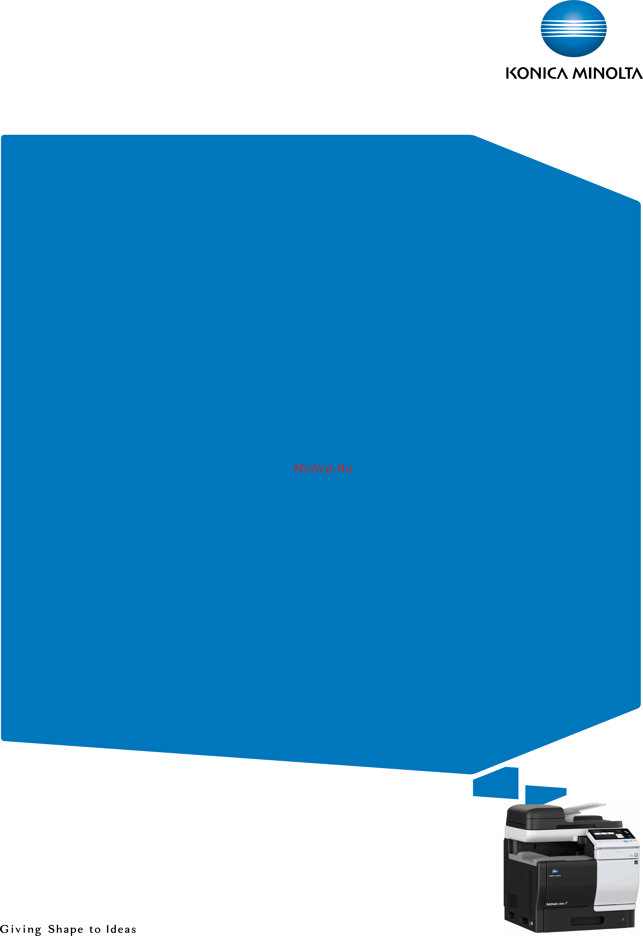 Konica Minolta bizhub C3851FS Краткое руководство онлайн