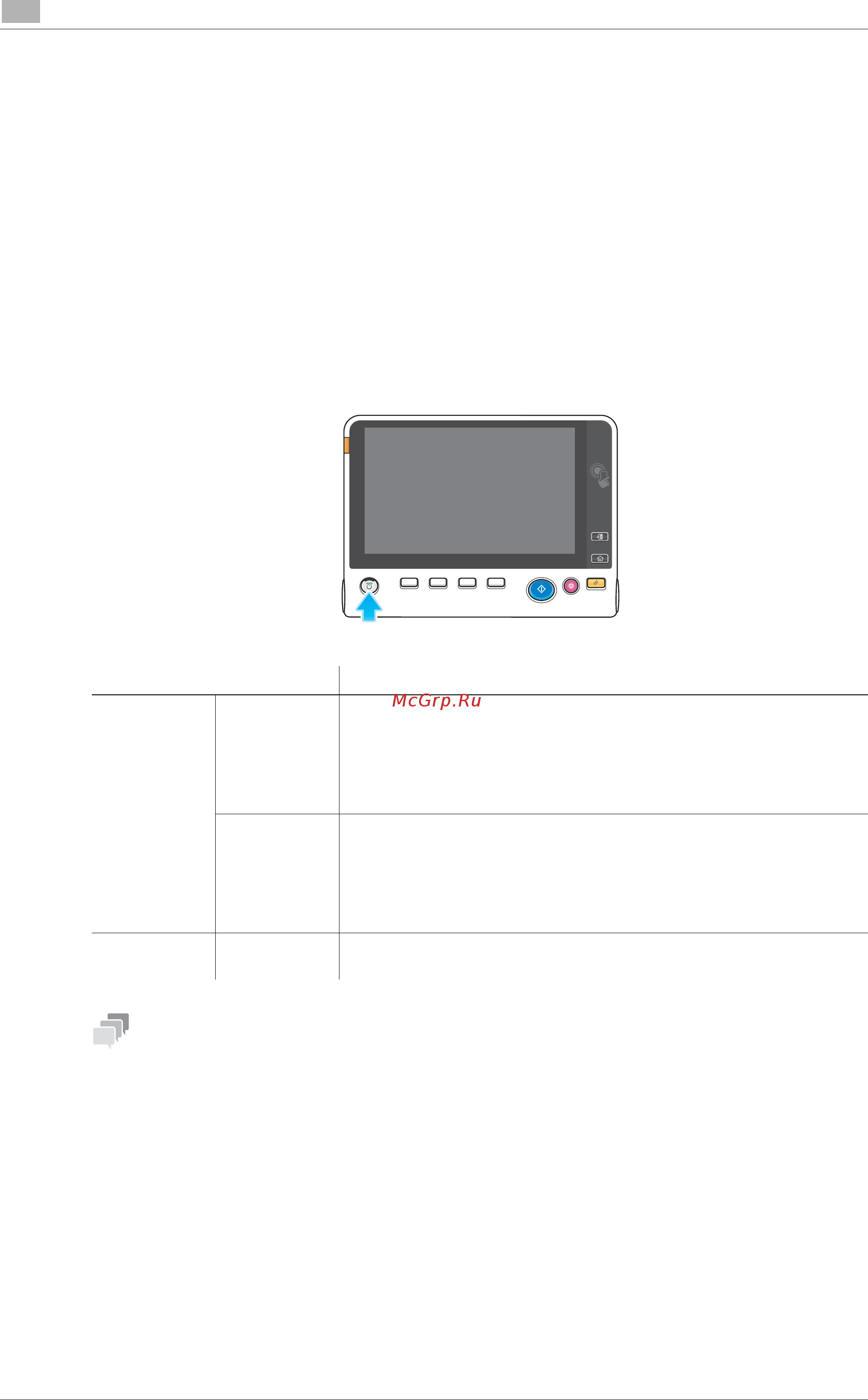 Konica Minolta bizhub C308 [72/230] Использование кнопки питание