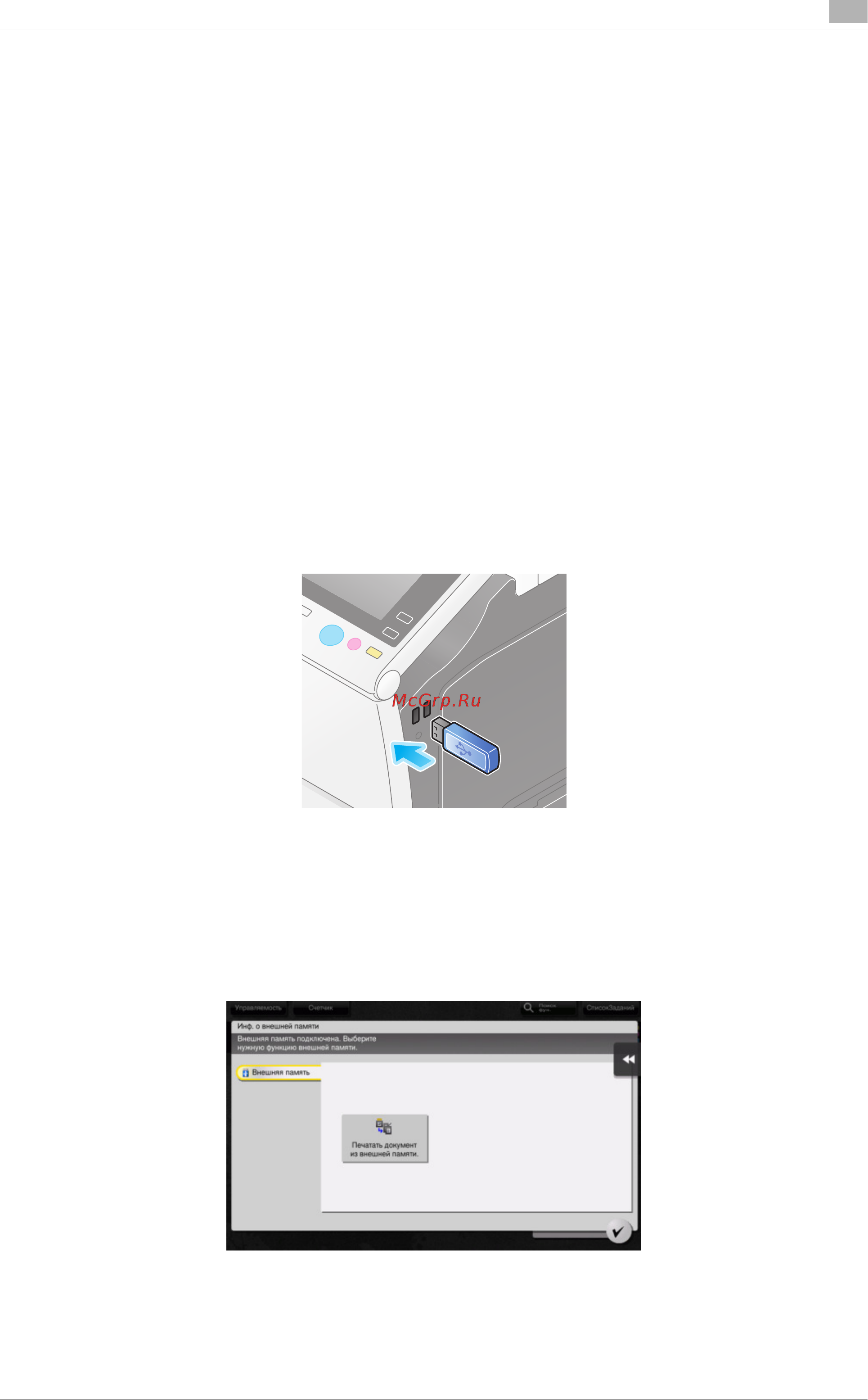 Konica Minolta AccurioPrint C759 [143/202] Использование usb накопителя