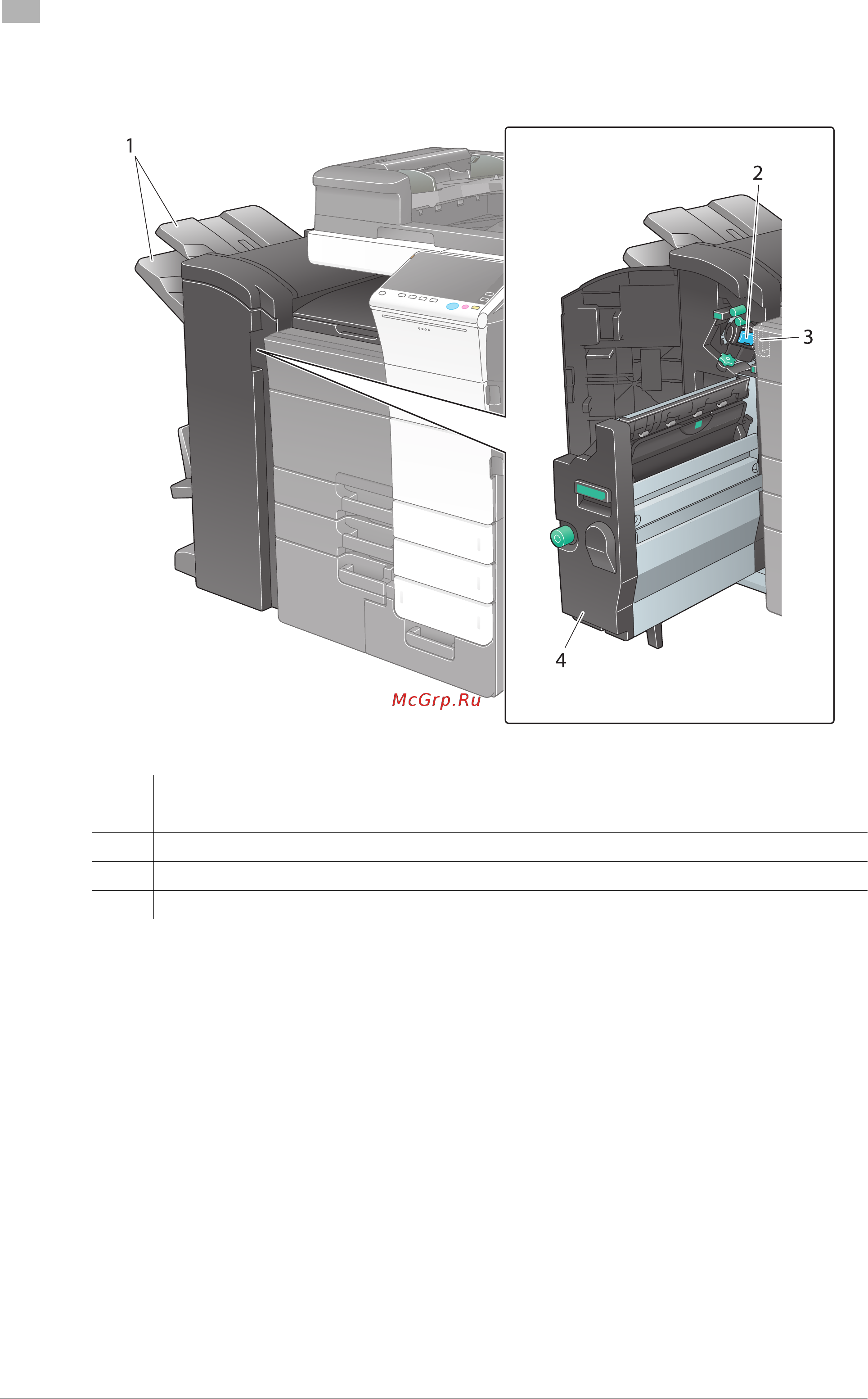 Konica Minolta bizhub C759 [54/202] Финишер fs 536 финишер fs 536 sd перфоратор pk 520