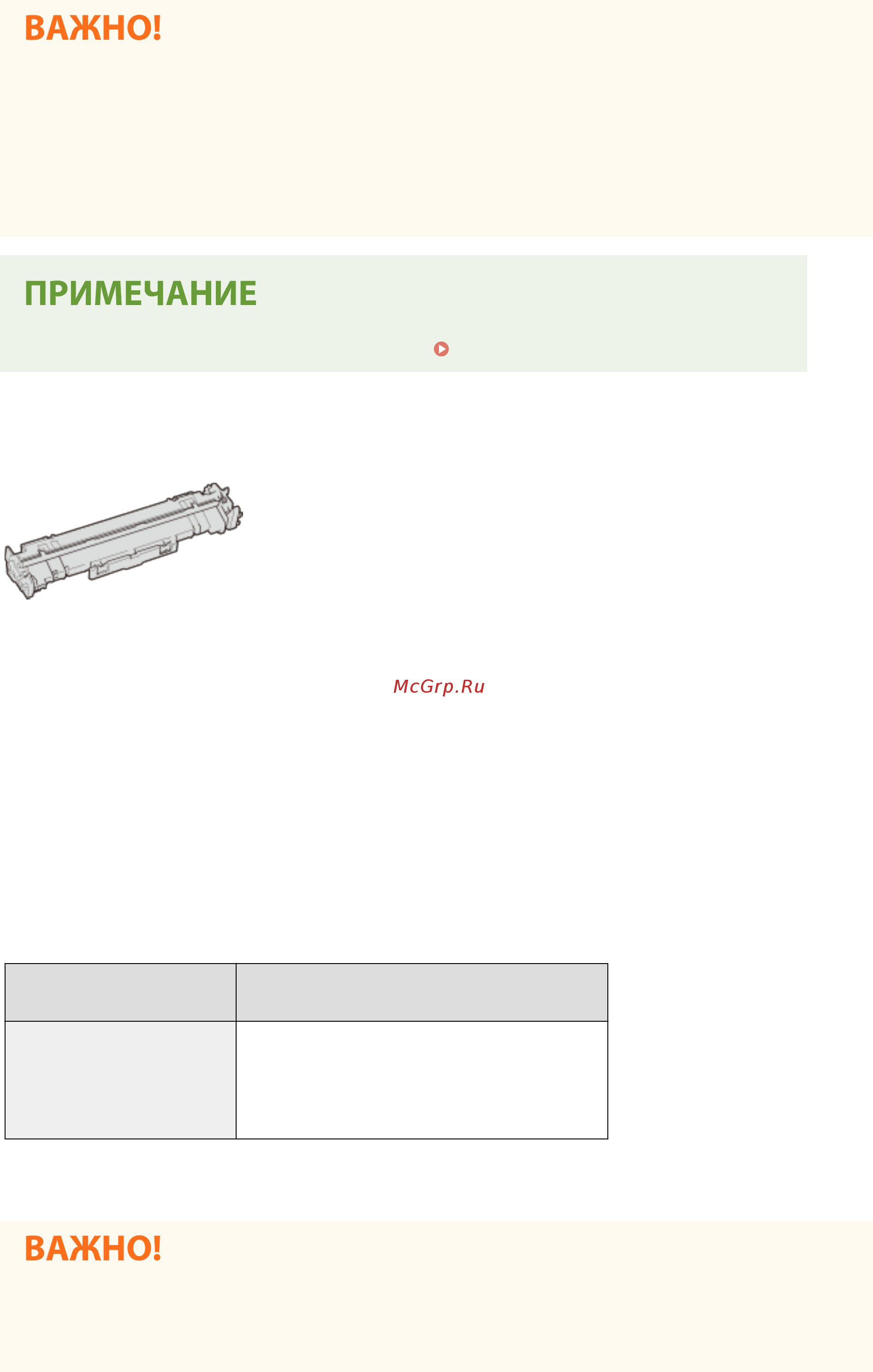 Canon i-SENSYS MF112 [283/401] Картриджи с барабаном