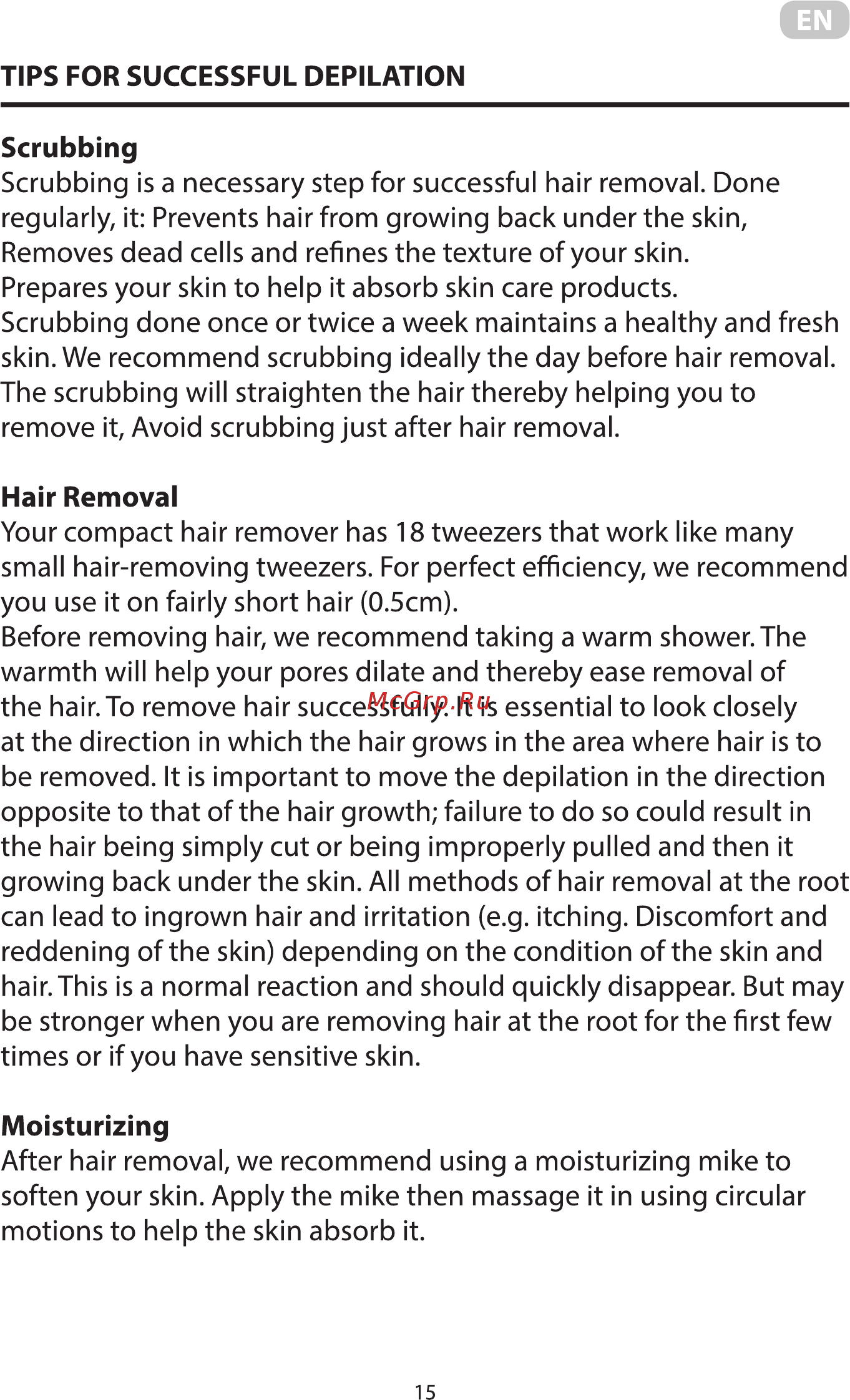 Ardesto LESH-Y305 [15/24] Hair removal