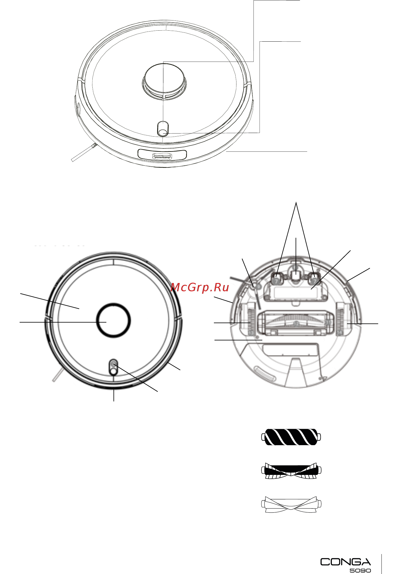 Cecotec Conga 5090 Cyclone [46/90] Компоненти пристрою