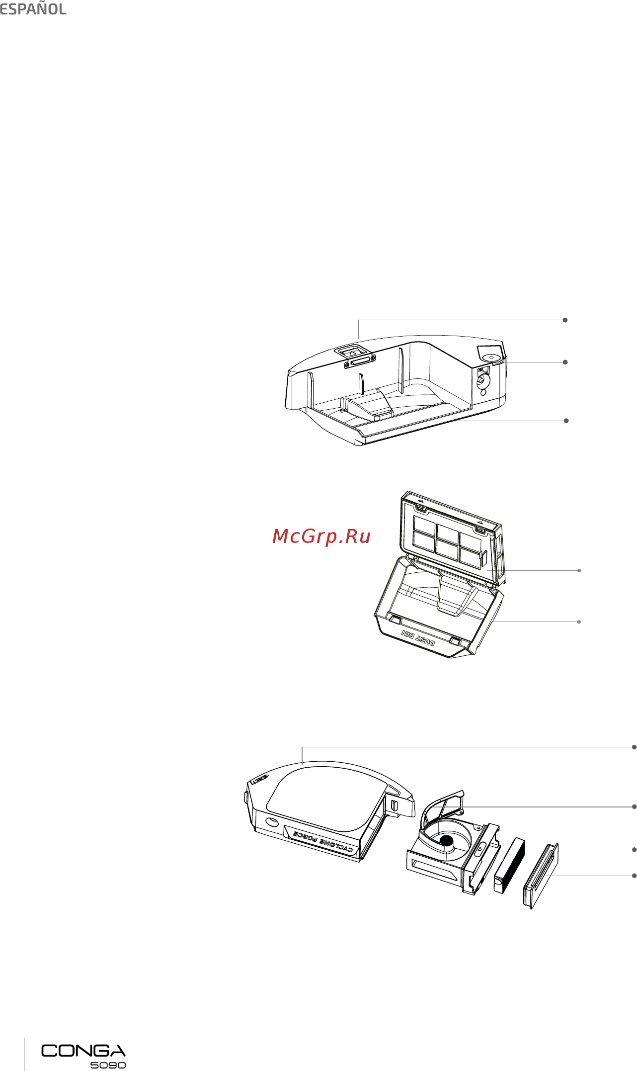 Cecotec Conga 5090 Cyclone Инструкция по эксплуатации онлайн [5/90] 549076