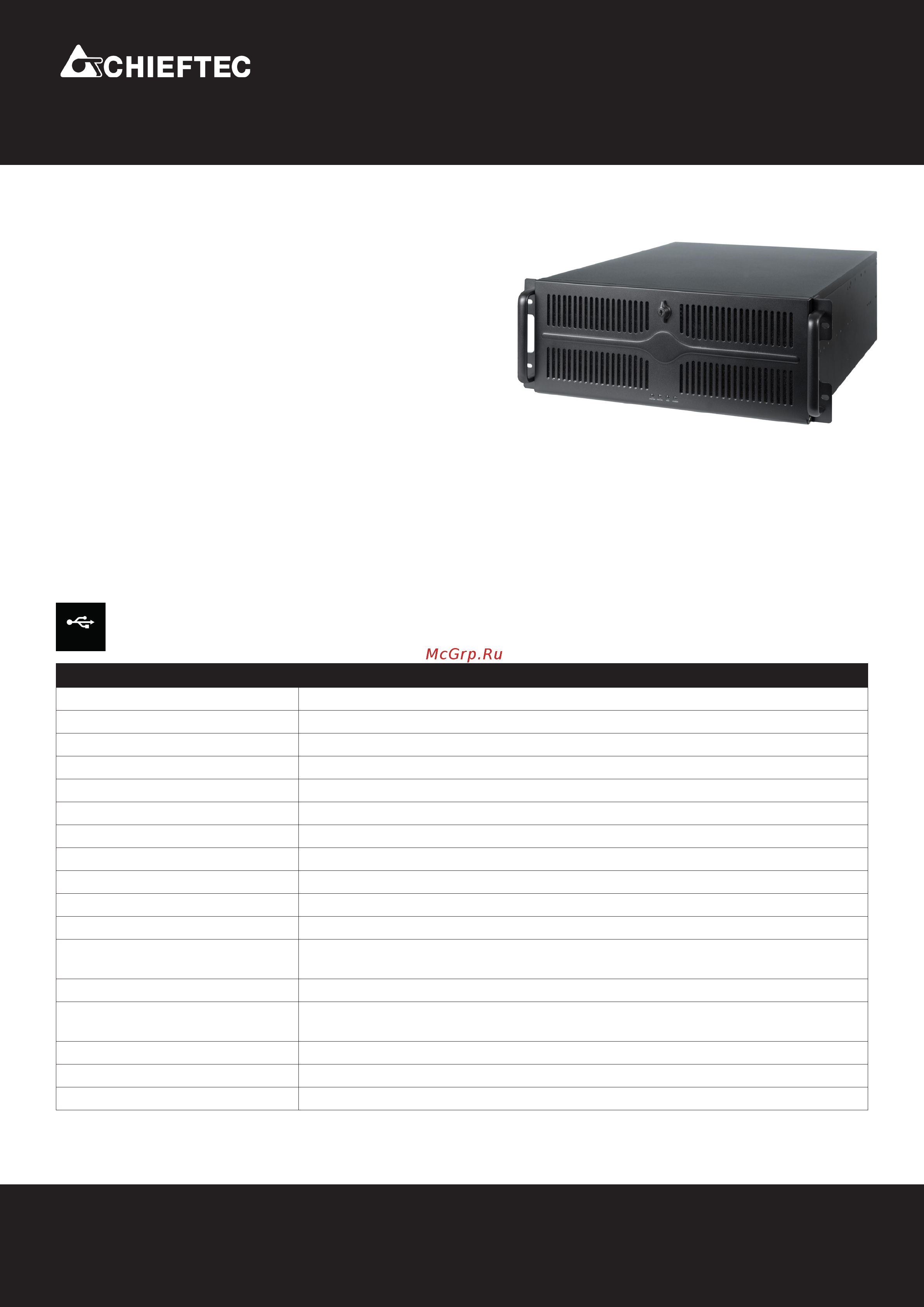 Chieftec UNC-411E-B Техническая спецификация онлайн