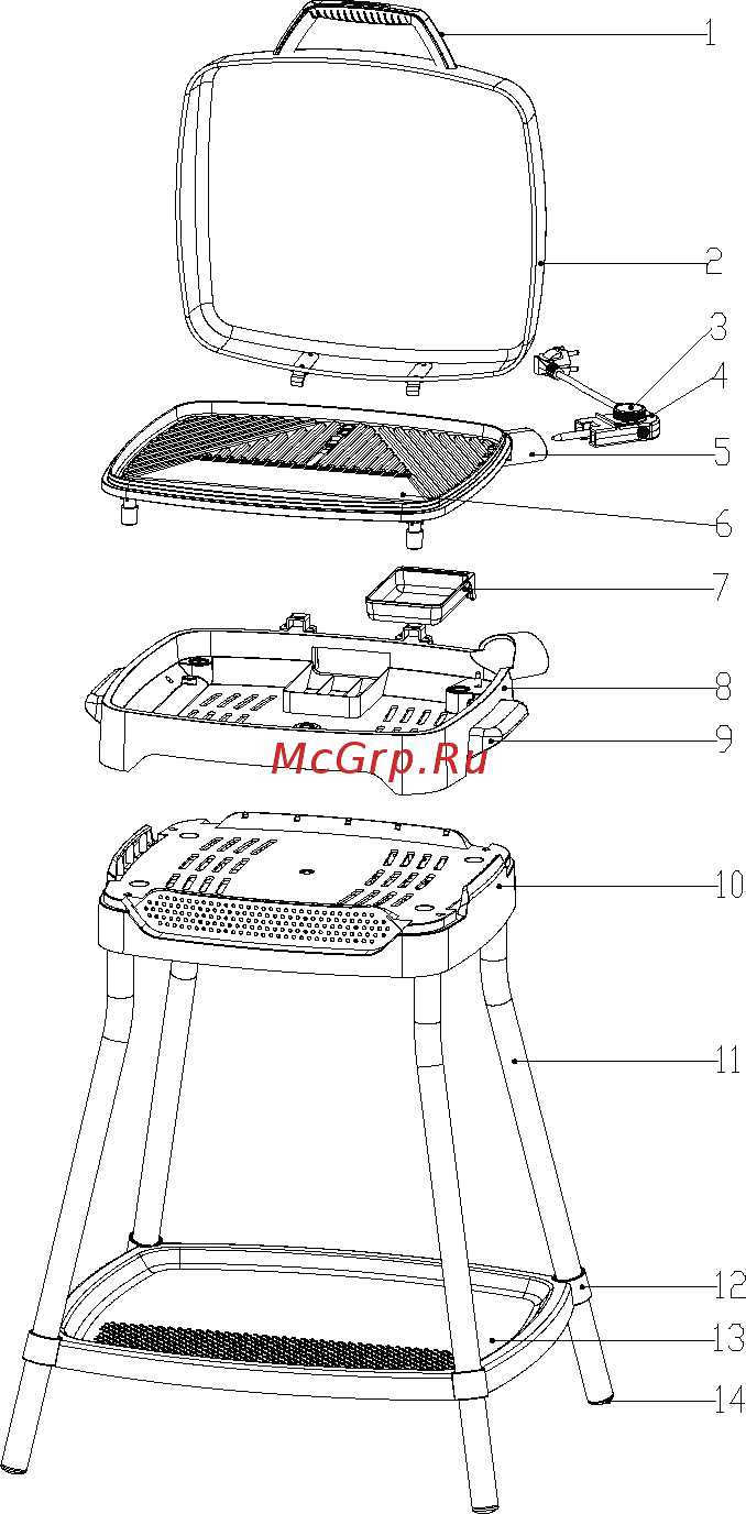 Cecotec PerfectCountry BBQ [26/34] Компоненты устройства