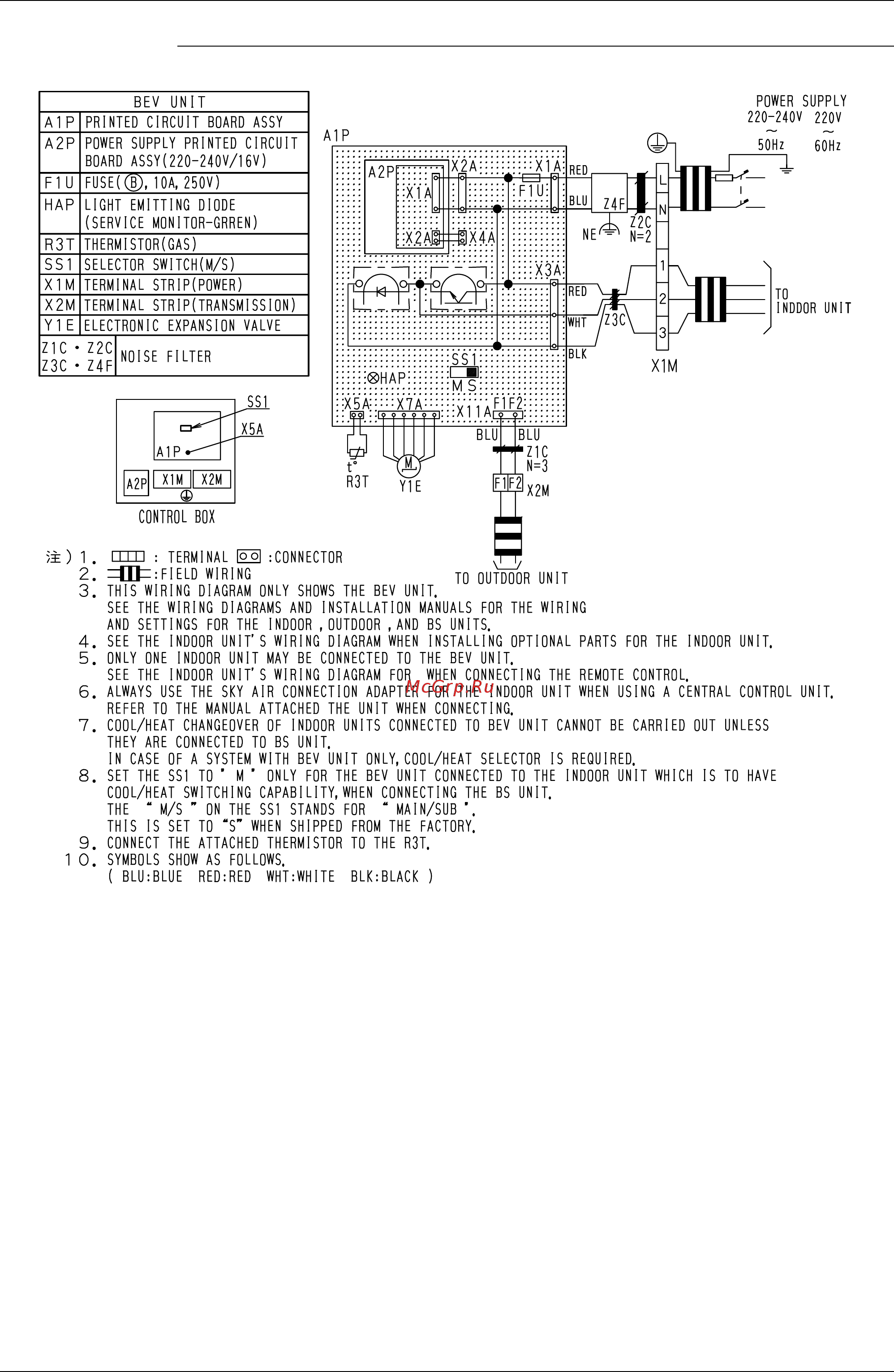 Daikin RWEYQ30PY1 [310/342] Bevq71ma 100ma 125mave