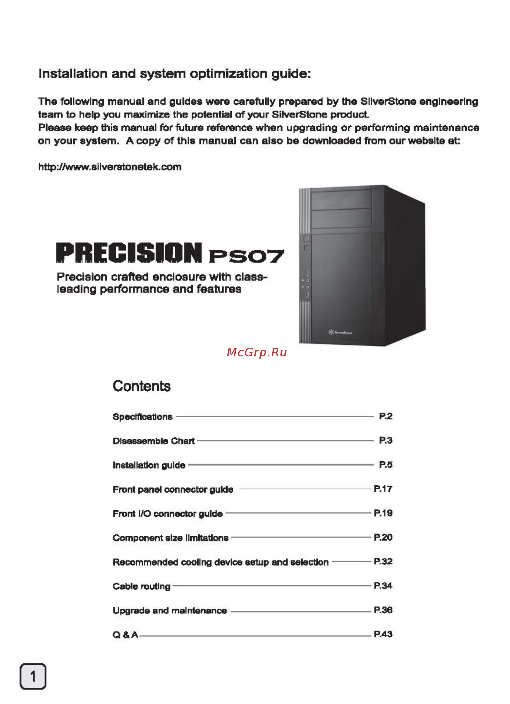 SilverStone SST-PS07B [2/48] Precision