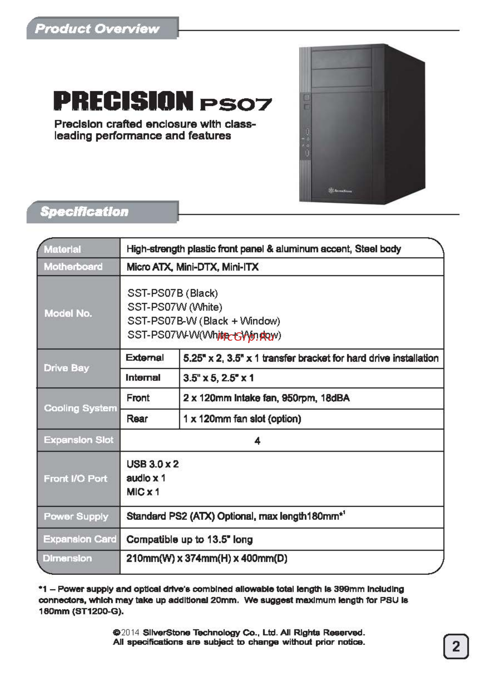 SilverStone SST-PS07B [3/48] Ecr1415 manual ps07 c186 v2 all_頁面_03