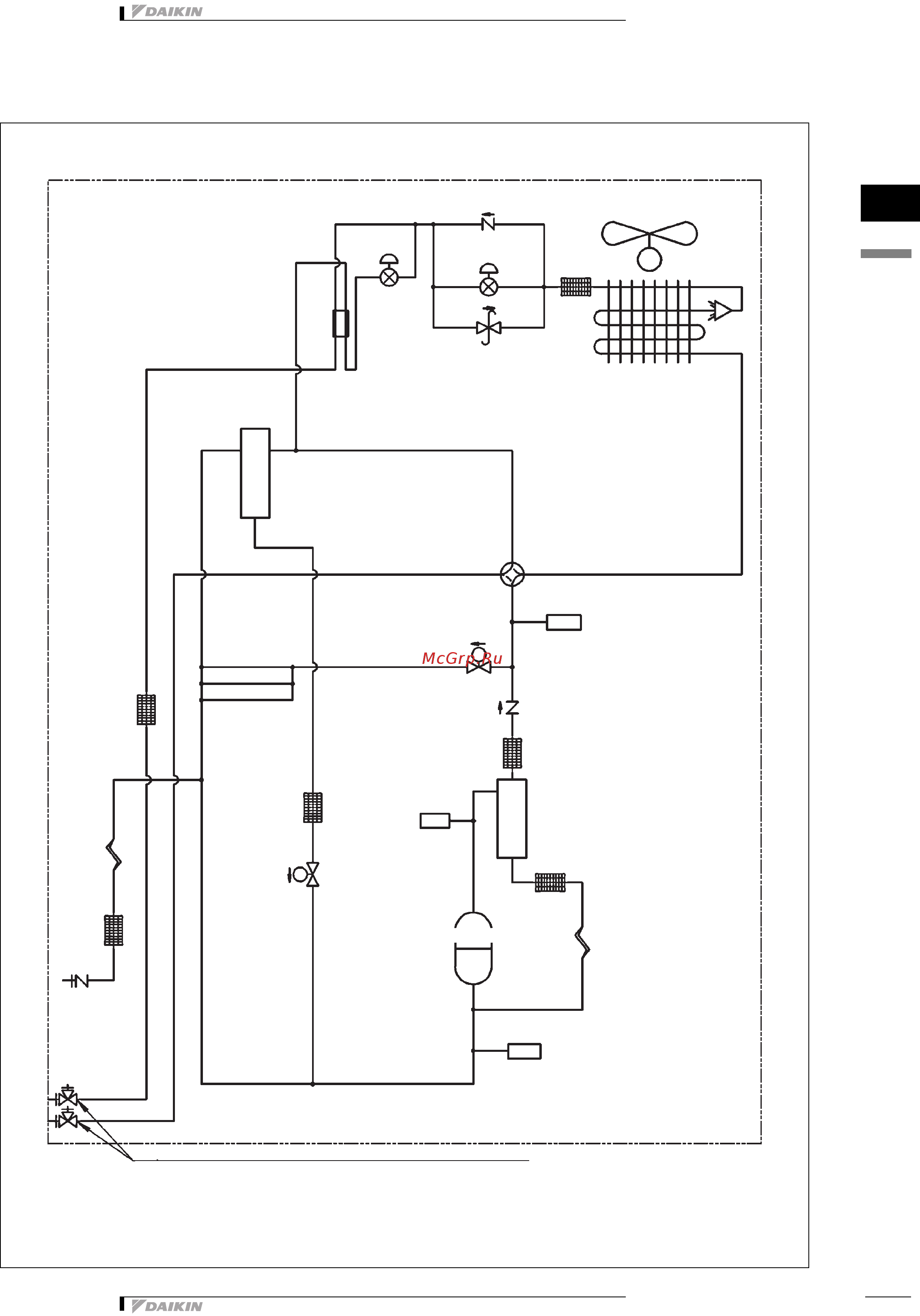 Daikin RXYQ18P7W1B [124/140] Схема трубной обвязки