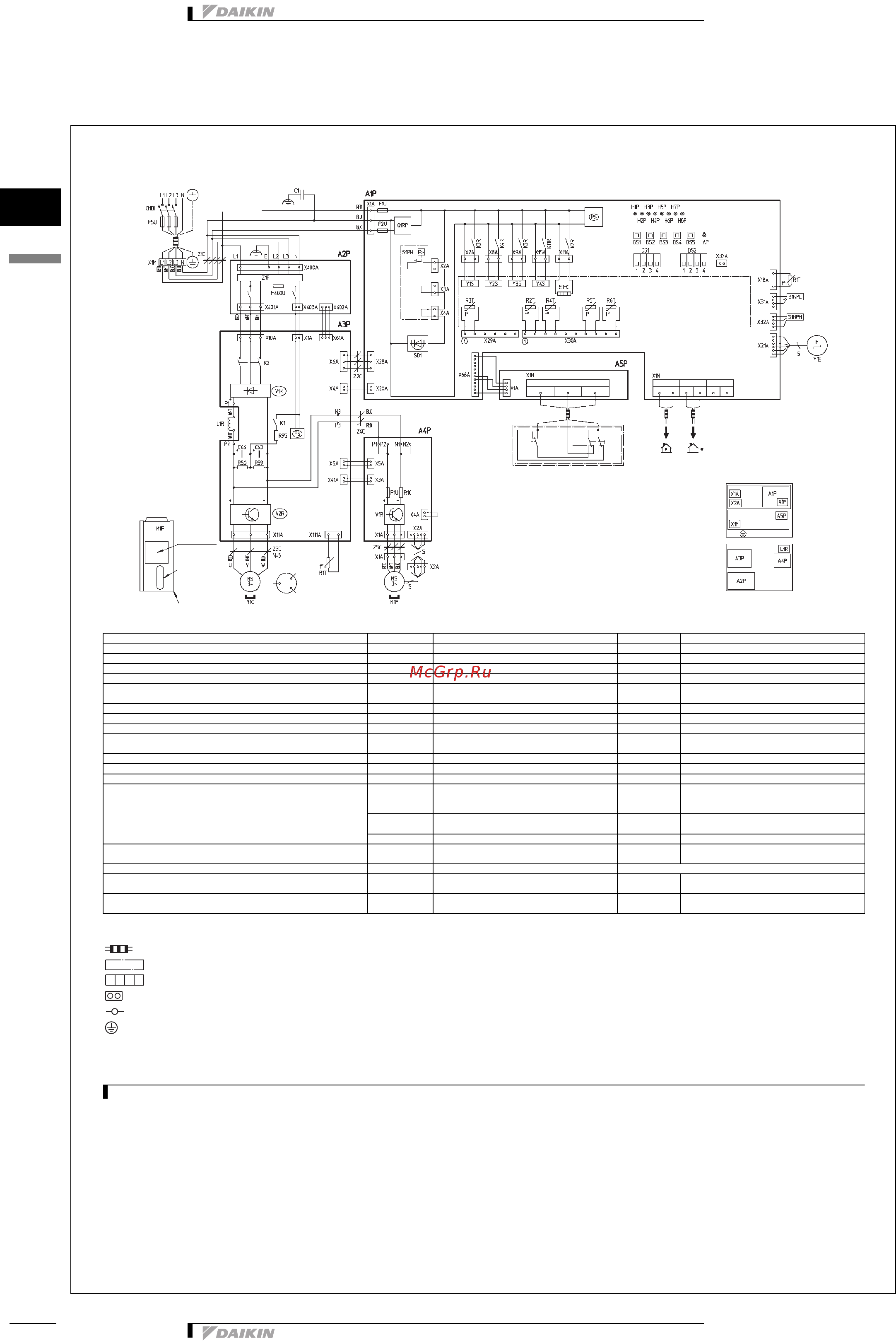 Daikin RXYQ18P7W1B [127/140] Монтажнаш схема