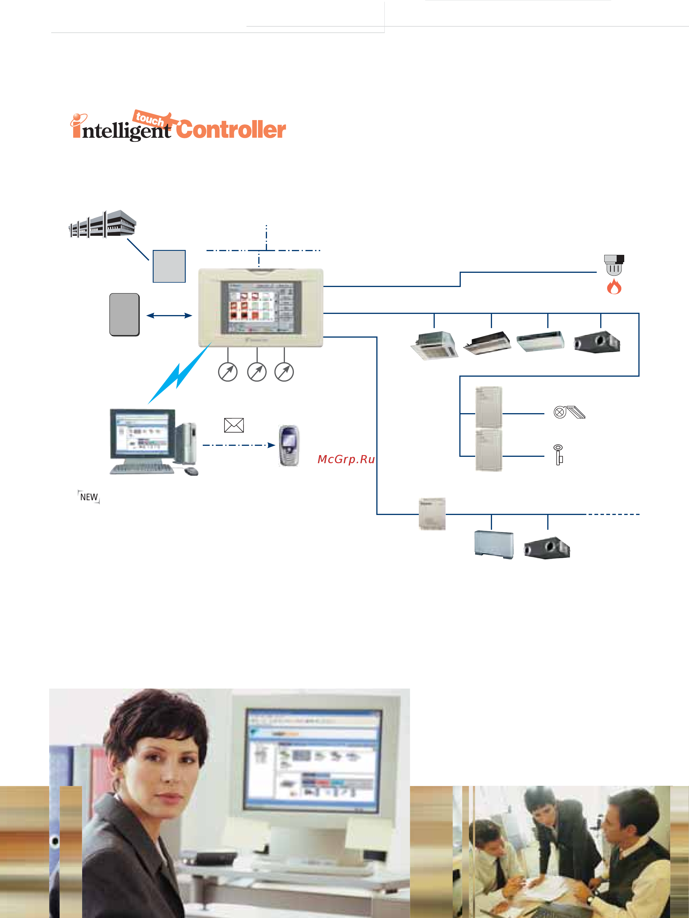 Daikin RXYQ14P7W1B [70/80] Allows detailed and easy monitoring and operation of vrv systems max 2 x 64 control groups
