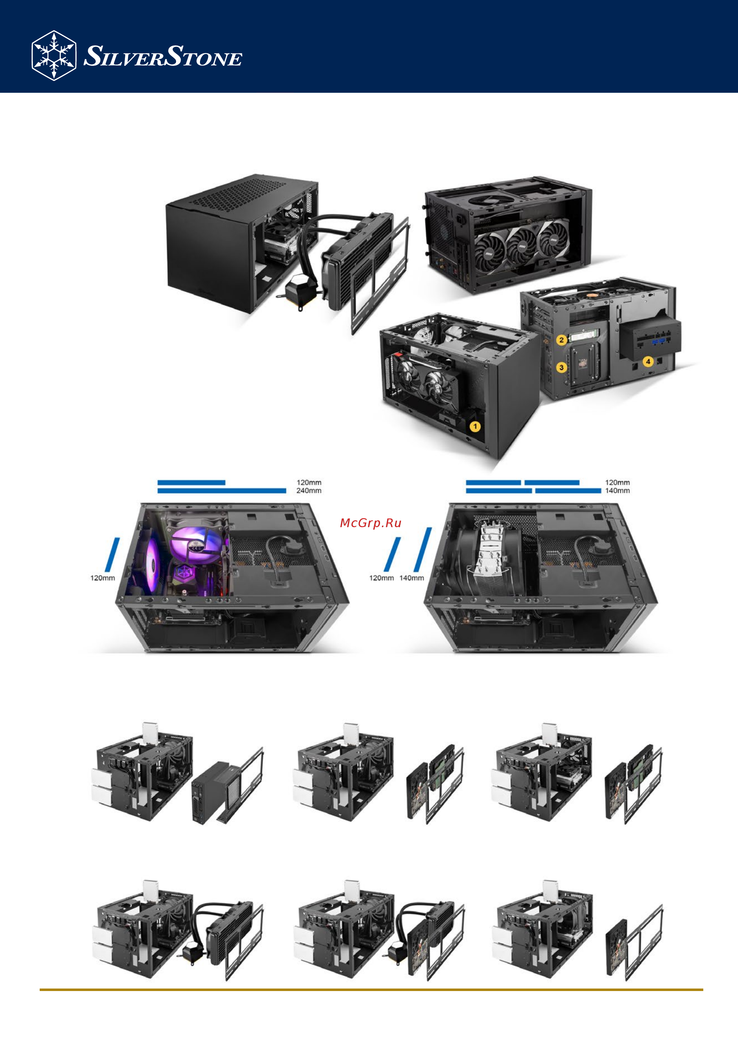 SilverStone SST-SG14W [2/2] Возможности охлаждения