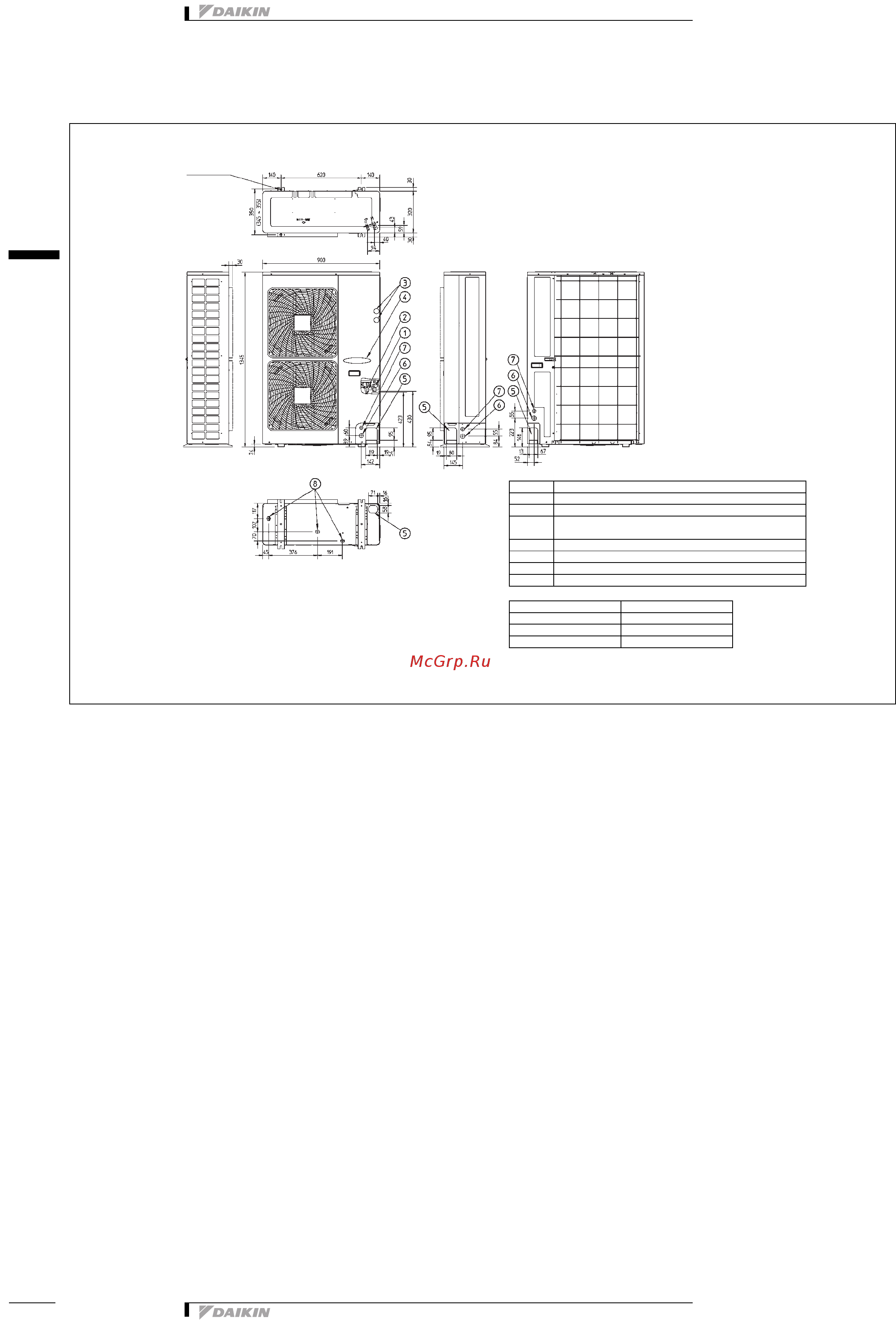 Daikin RXYSQ5P7V3B [21/32] Наружные блоки тепловой насос vrv rxysq4 6p7v3b