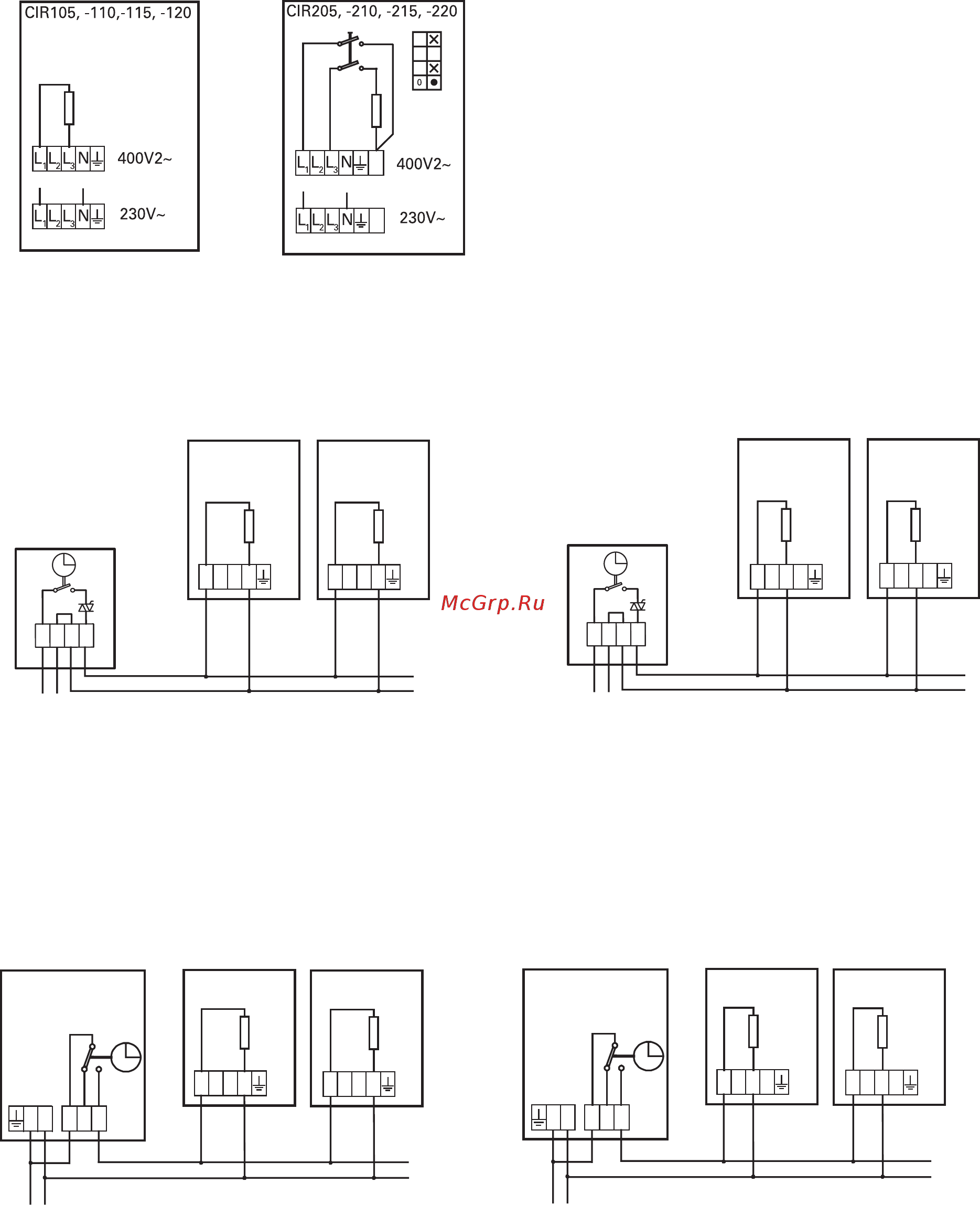 Systemair CIR11531 400В [5/8] Wiring diagrams cir
