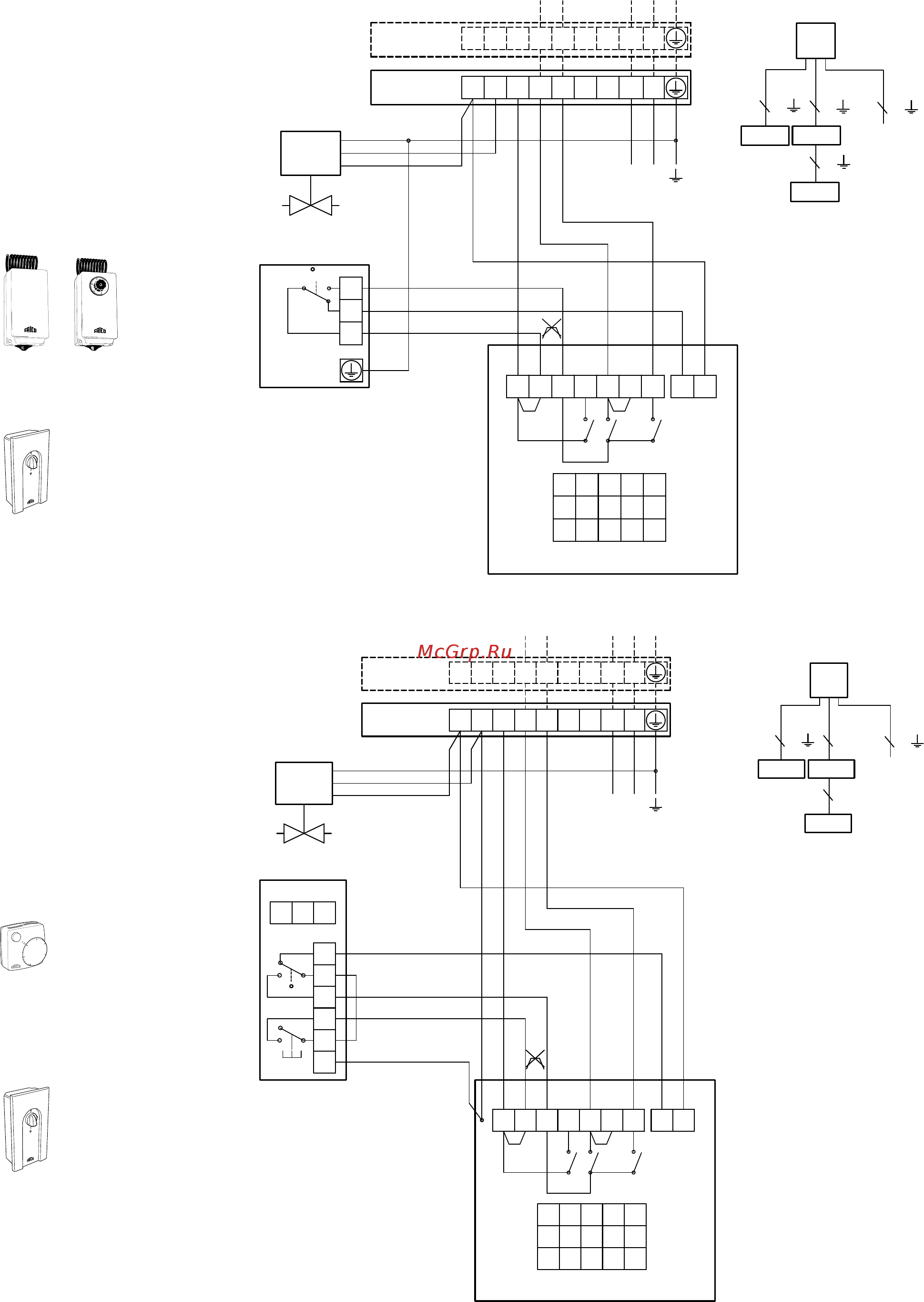 Systemair SWL22 [8/22] Thermostat and 2 step control